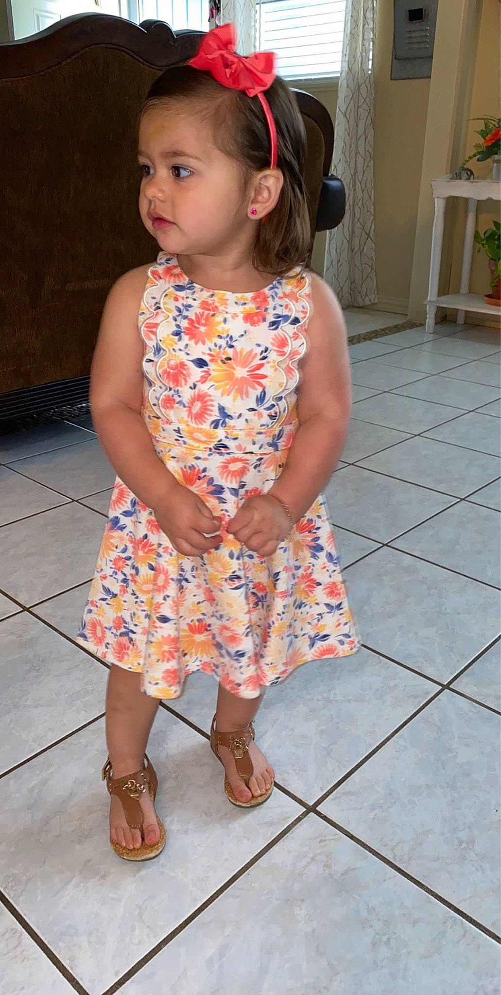 Azeneth joined the competition — help win amazing prizes! baby_toddler_clothing, beauty, day_dress, dress, electric_blue, flooring, flowerpot, formal_wear, houseplant, human_body, human_leg, one_piece_garment, pattern, person, pink, plant, sandal, skin, street_fashion, toddler