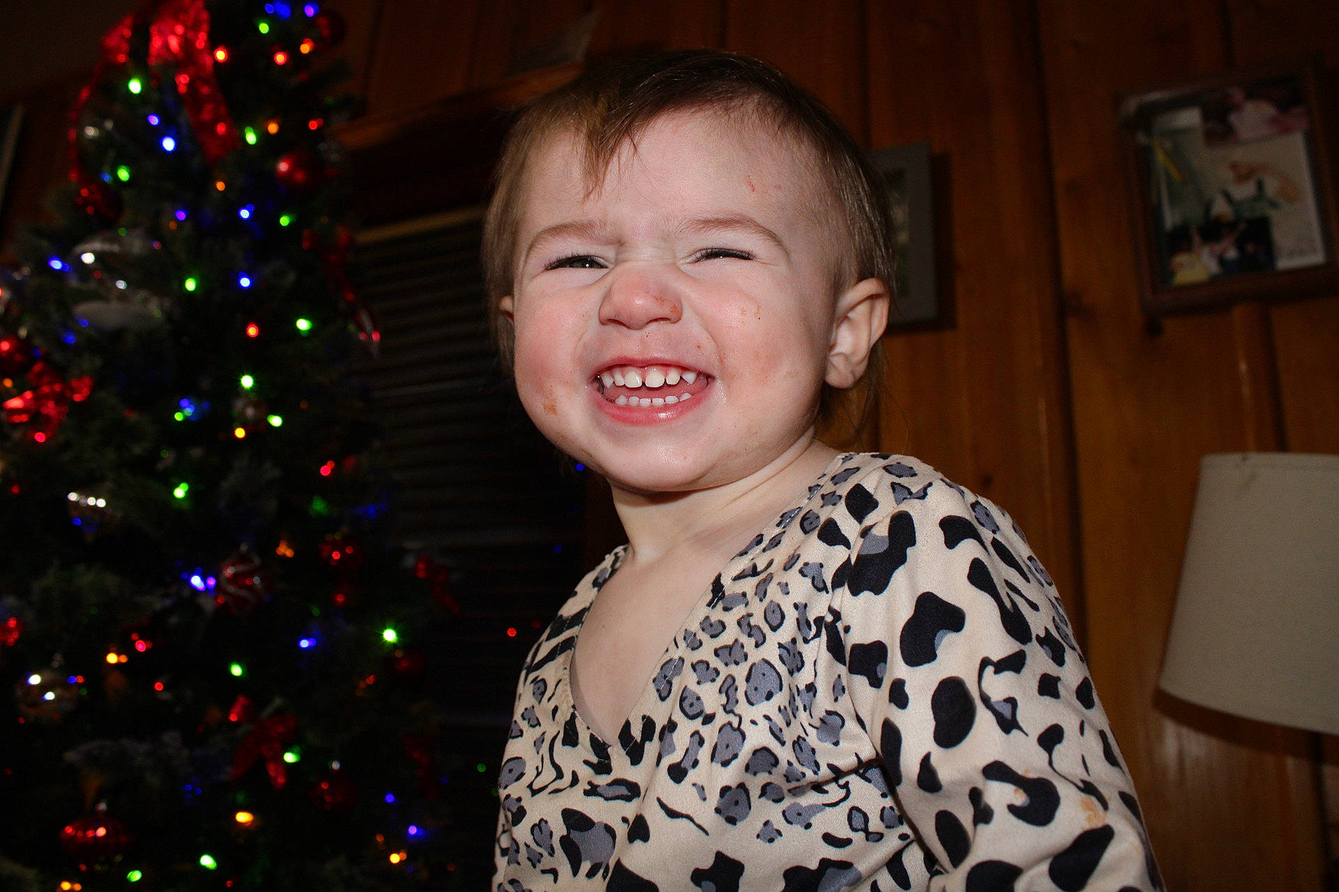 Slayton joined the competition — help win amazing prizes! christmas, christmas_decoration, christmas_eve, christmas_lights, christmas_ornament, christmas_tree, ear, eyelash, facial_expression, holiday, holiday_ornament, interior_design, iris, lamp, laugh, mouth, ornament, person, picture_frame, tongue