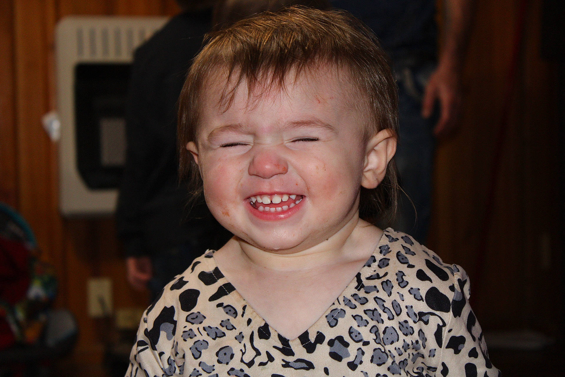 Slayton joined the competition — help win amazing prizes! cheek, ear, eye, eyebrow, eyelash, hairstyle, iris, jaw, joy, laugh, lip, mouth, organ, person, toddler, tongue, tooth