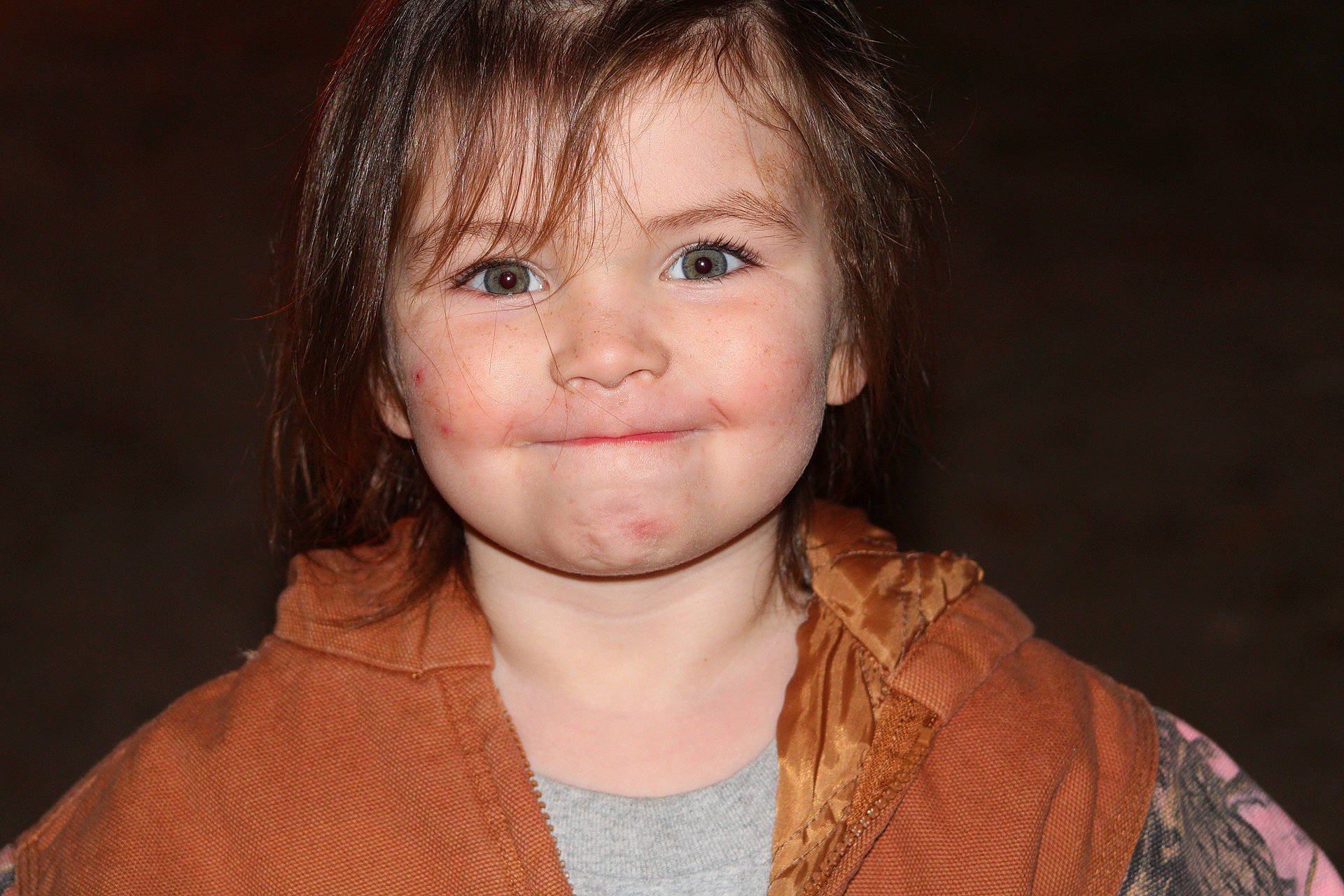 Annaliese is registered to the contest to win money with this photo: bangs, brown_hair, cheek, child_model, chin, eye, eyebrow, eyelash, forehead, hair, hairstyle, iris, jaw, joy, lip, organ, person, pleased, portrait, portrait_photography