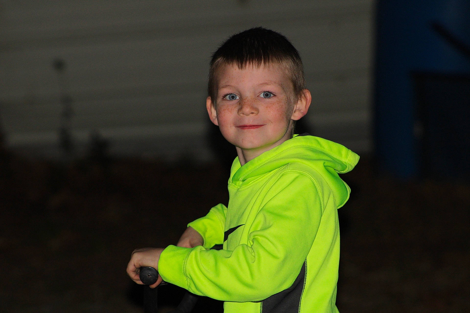 Michael is registered to the contest to win money with this photo: baby, baby_toddler_clothing, cheek, child, child_model, flash_photography, hood, jacket, joy, person, portrait, portrait_photography, sleeve, standing, toddler, windbreaker