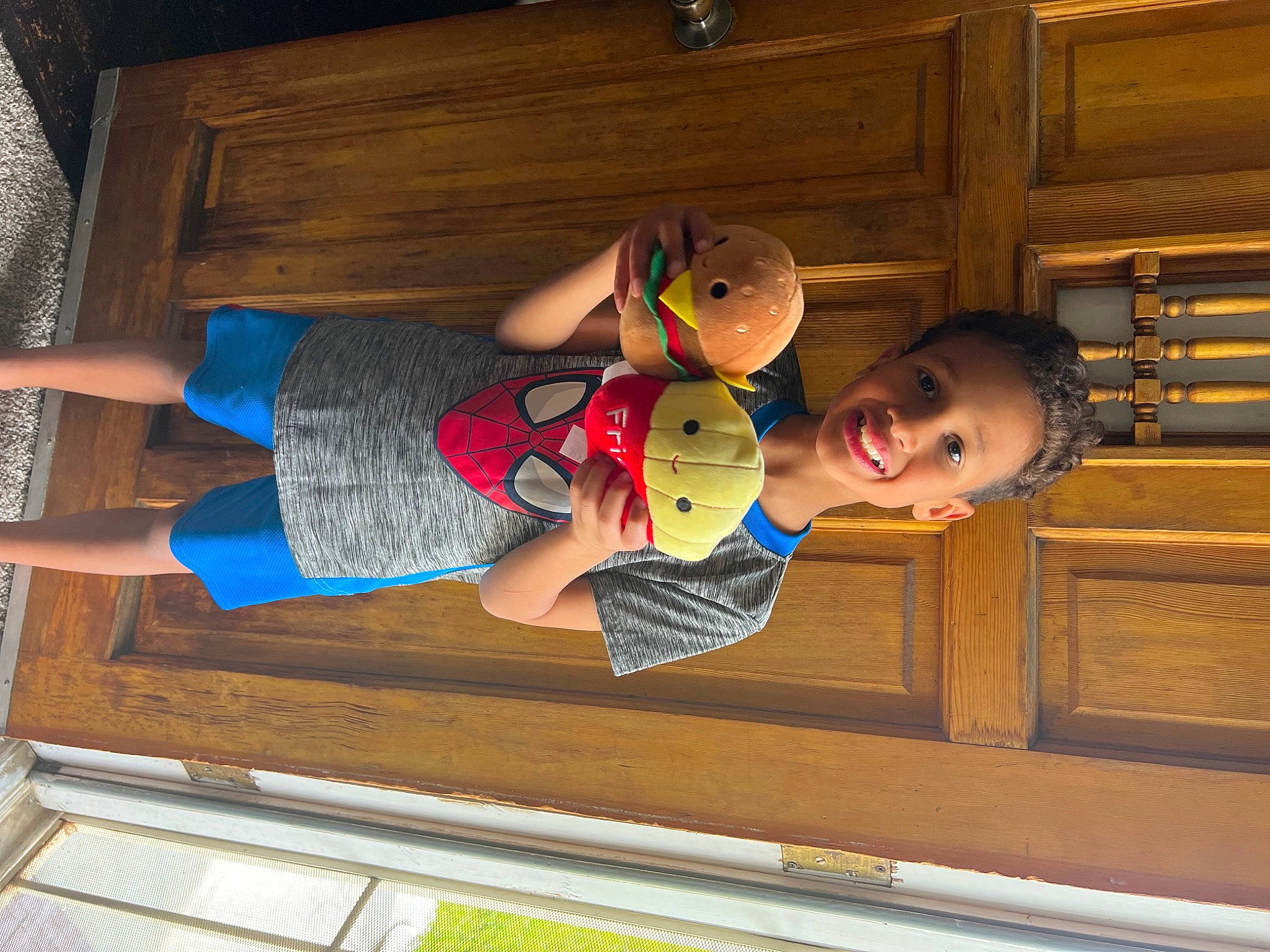 Julian joined the competition — help win amazing prizes! baby_toddler_clothing, calf, child, electric_blue, foot, fun, hardwood, hat, human_leg, joy, knee, leisure, person, plant, room, smile, thigh, toddler, varnish, wood