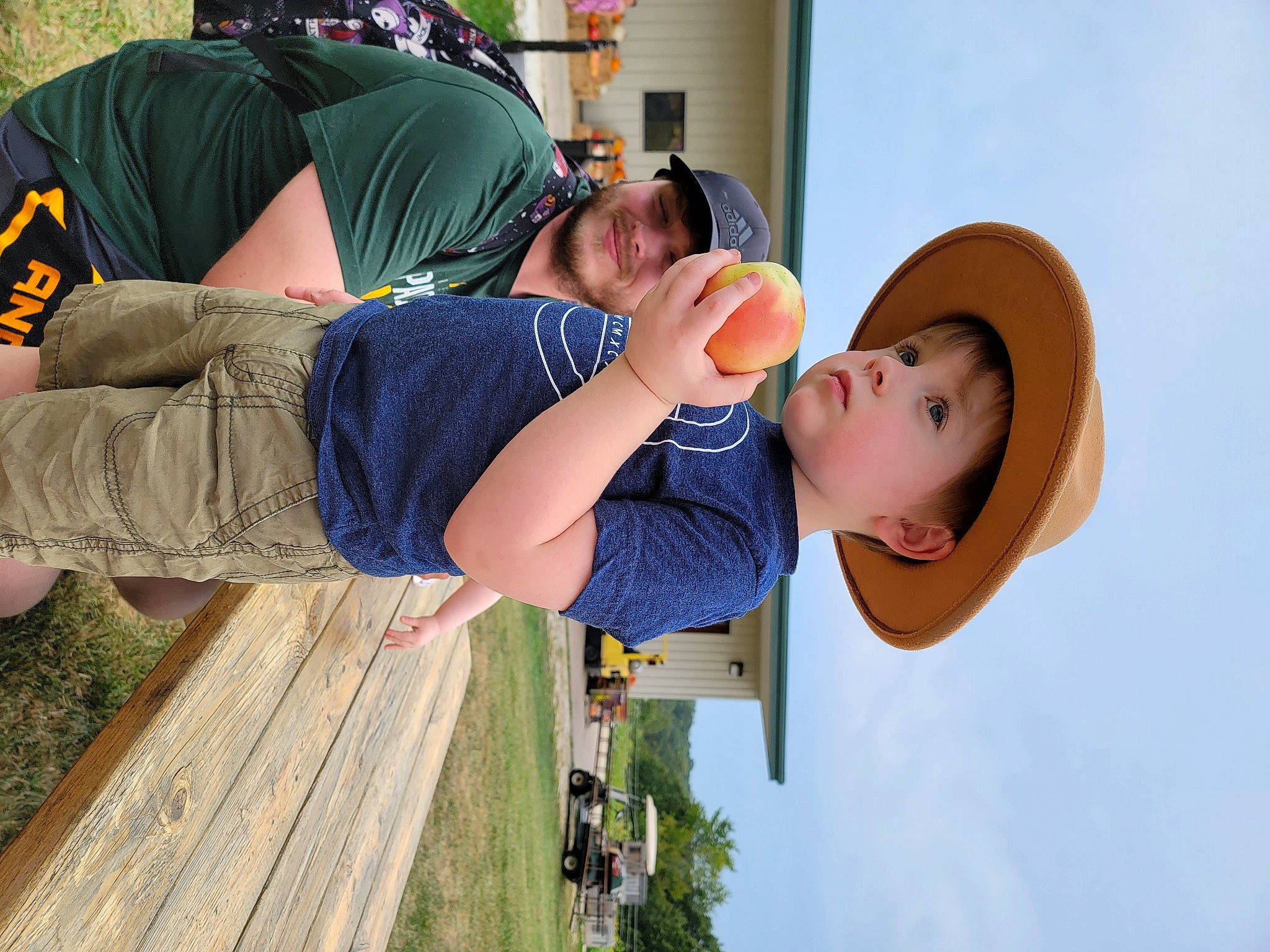 Langston joined the competition — help win amazing prizes! child, daytime, elbow, fun, gesture, glasses, grass, happy, hat, headwear, joint, joy, leisure, people_in_nature, person, plant, recreation, sky, smile, summer