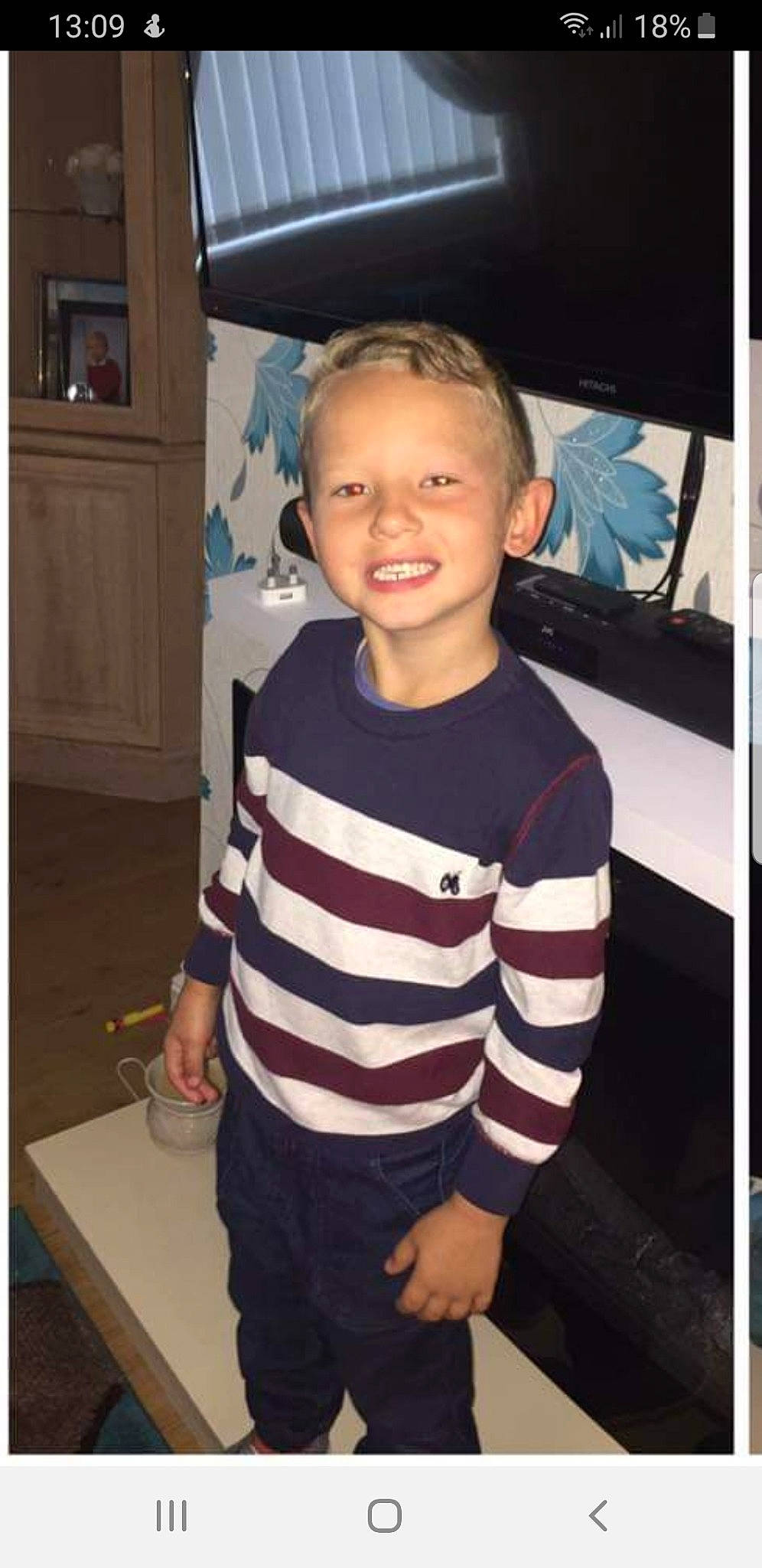 Alfie joined the competition — help win amazing prizes! child, cool, face, head, joy, person, shoulder, sleeve, smile, standing, t_shirt, toddler