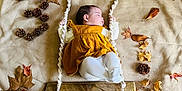 Amaia participe au concours pour gagner de l'argent avec cette photo : autumn, baby, blanket, child, cute, decorative, fall, indoor, laying_down, leaves, natural_elements, peaceful, pinecones, portrait, rope, sleeping, swing, white_tights, wood, yellow_dress