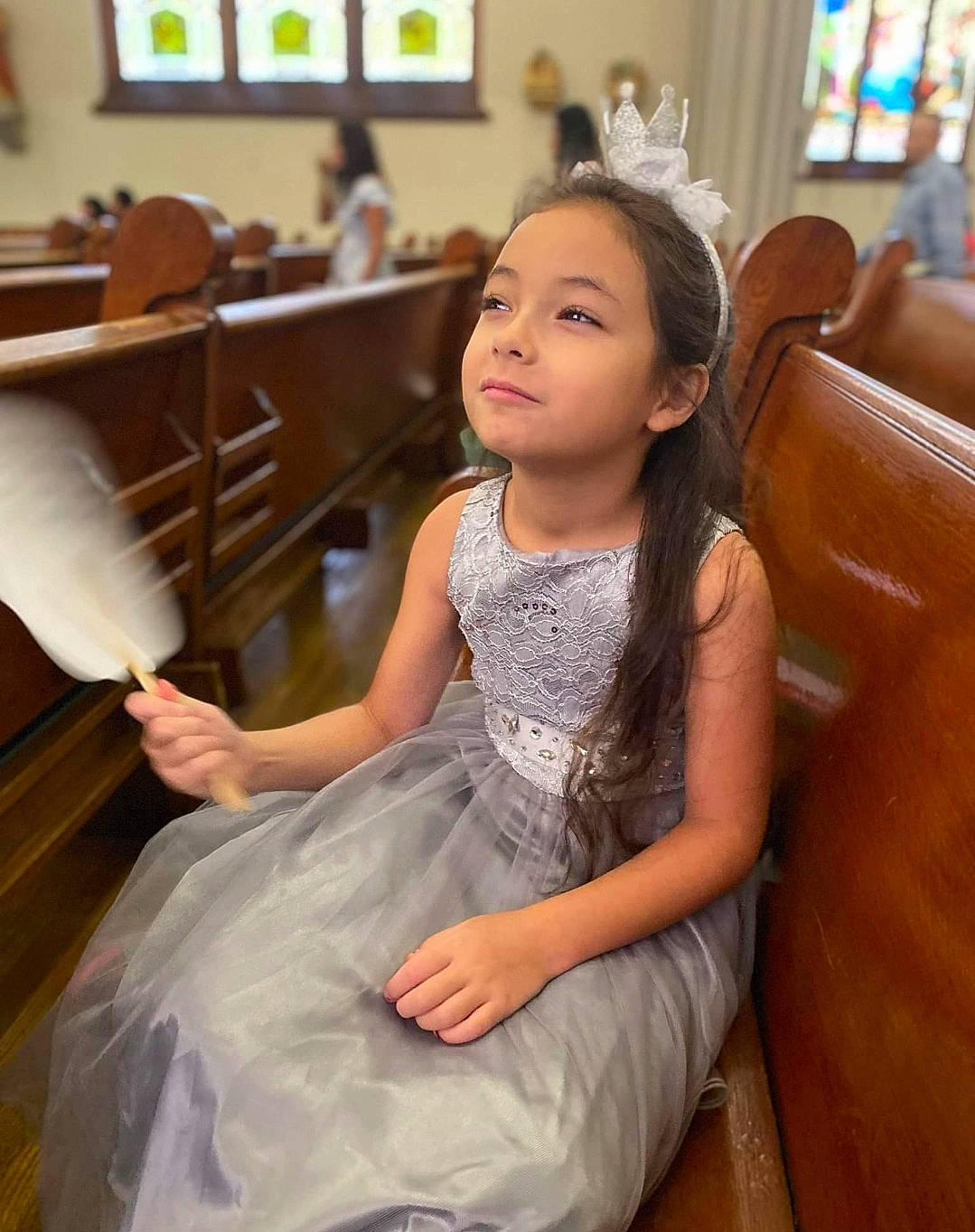 Annmarie is registered to the contest to win money with this photo: beauty, black_hair, bridal_party_dress, chair, child, dress, event, fashion_design, flash_photography, flooring, formal_wear, fun, furniture, hairstyle, happy, human_leg, long_hair, person, shoulder, skin