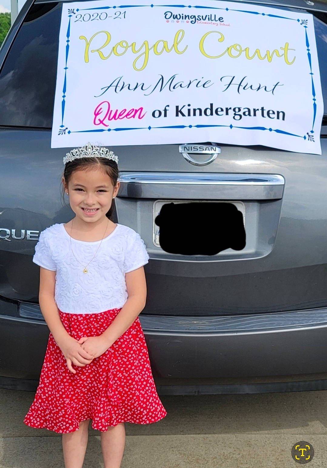 Annmarie is registered to the contest to win money with this photo: auto_part, automotive_design, automotive_exterior, automotive_lighting, automotive_tail_brake_light, automotive_tire, automotive_wheel_system, bumper, car, commercial_vehicle, gas, hood, joy, land_vehicle, light_commercial_vehicle, motor_vehicle, person, smile, toddler, trunk