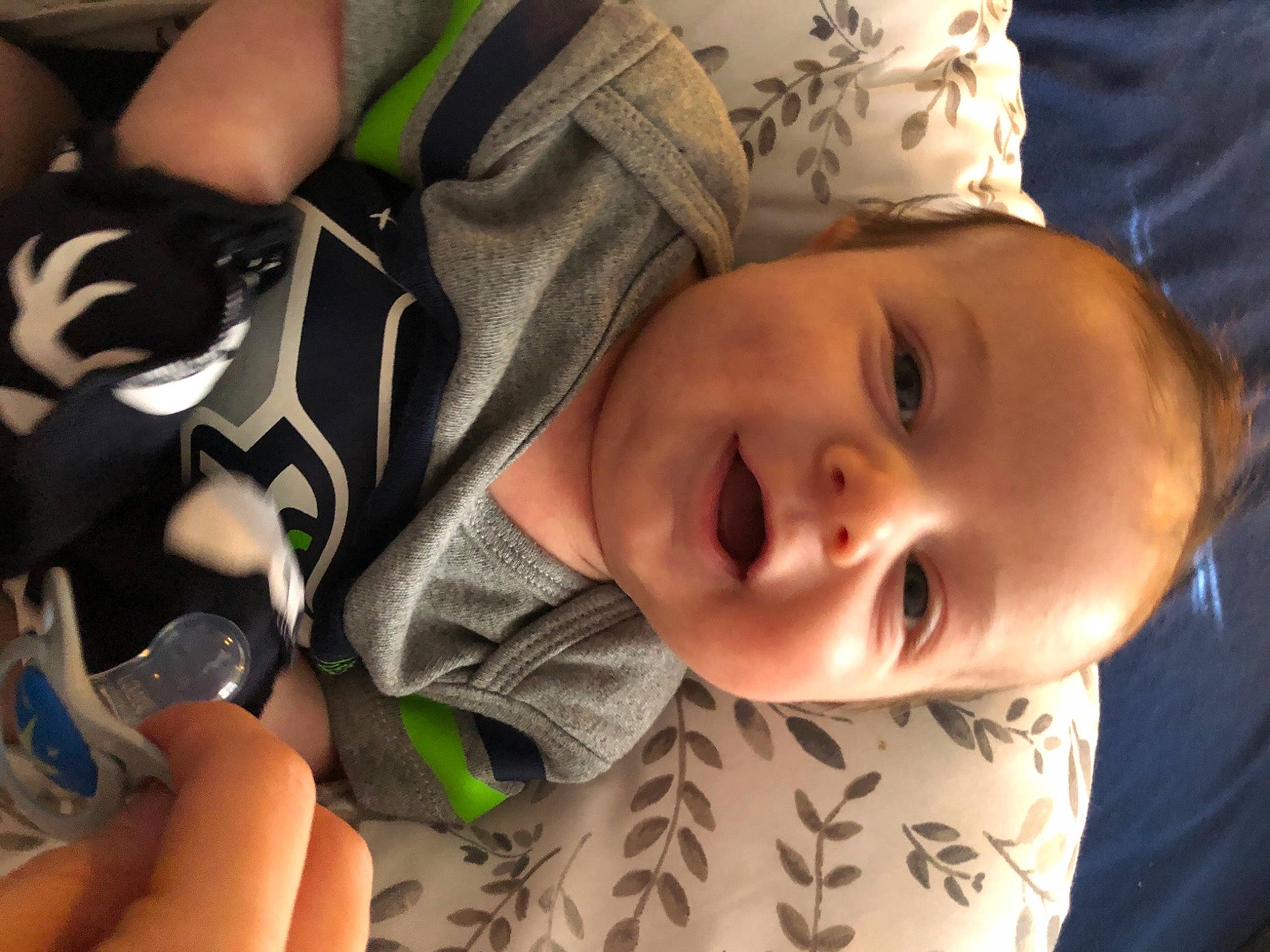 Jamison is registered to the contest to win money with this photo: baby, baby_toddler_clothing, cheek, chin, comfort, cool, eyebrow, eyelash, face, finger, happy, human_body, iris, lip, mammal, mouth, nose, person, skin, smile