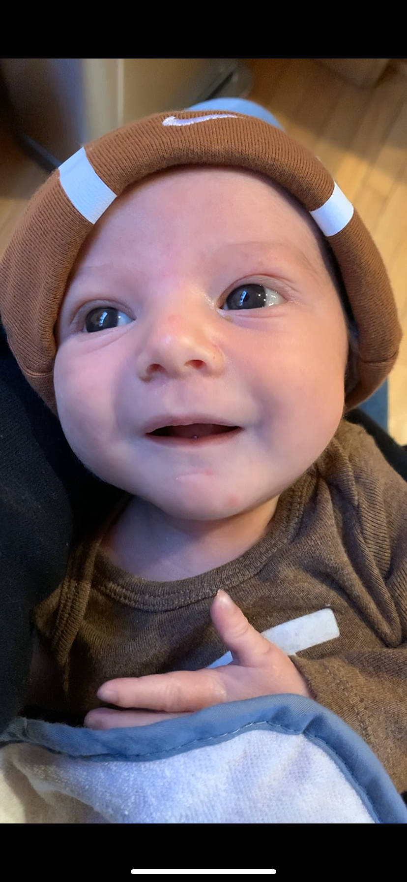 Jamison joined the competition — help win amazing prizes! baby, blue, cap, cheek, chin, clothing, cool, eye, eyebrow, eyelash, happy, hat, headgear, headwear, iris, lip, mouth, nose, person, skin