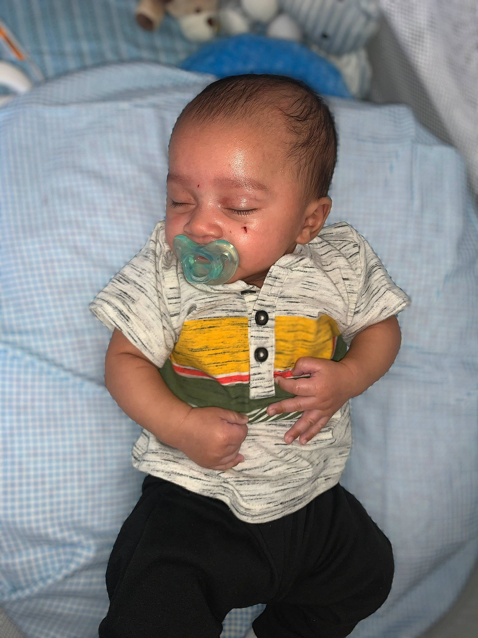 Dave joined the competition — help win amazing prizes! arm, baby, baby_toddler_clothing, cheek, child, chin, comfort, couch, eye, fun, hand, happy, iris, linens, mouth, nose, person, skin, sleeve, t_shirt