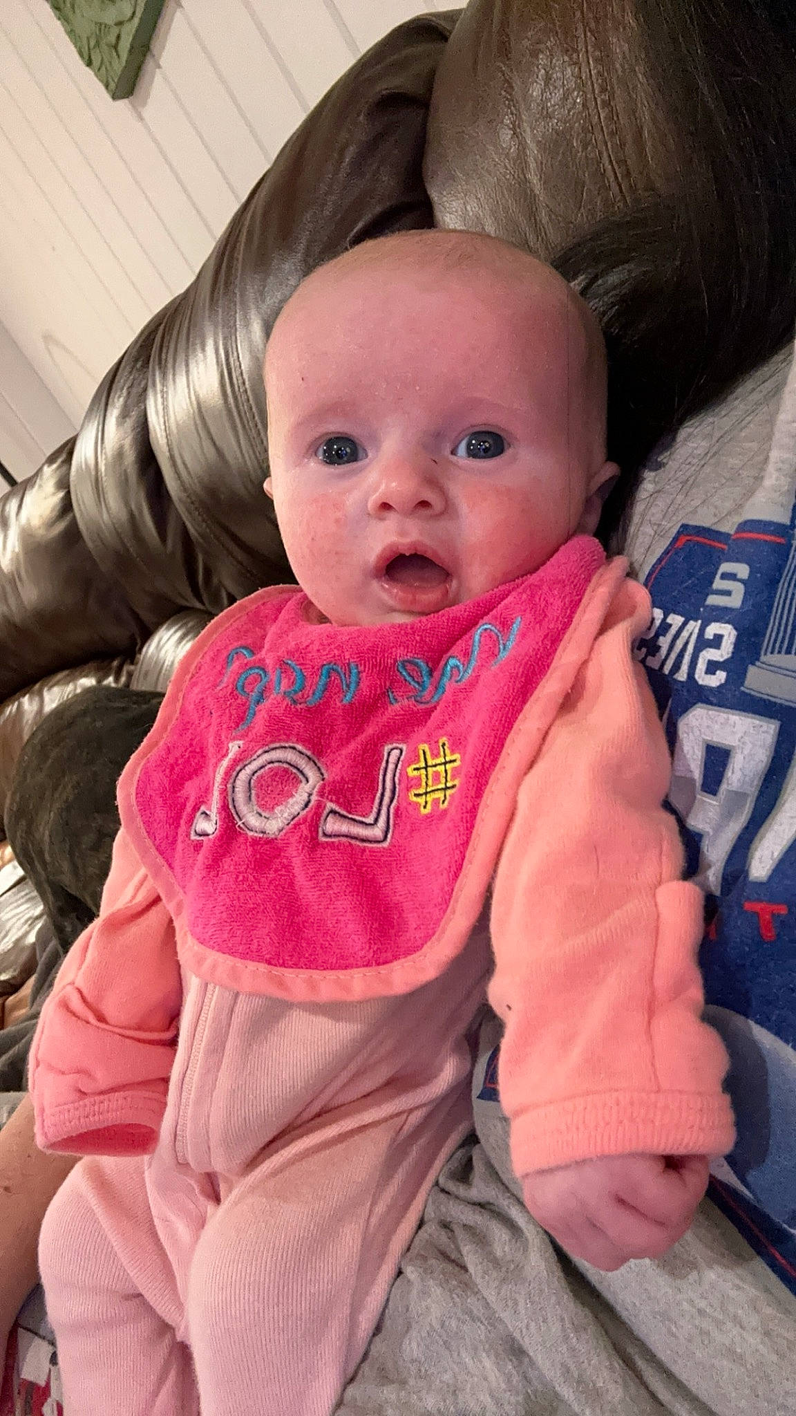 Brynlee joined the competition — help win amazing prizes! baby, baby_toddler_clothing, cheek, comfort, cool, eye, eyebrow, happy, iris, lip, mouth, nose, outerwear, person, pink, product, skin, sleeve, smile, textile