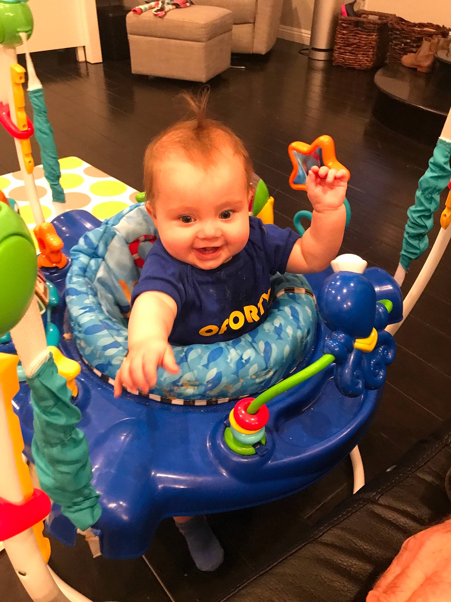 Mara is registered to the contest to win money with this photo: baby, baby_products, baby_toys, child, fun, joy, leisure, person, play, playset, product, sitting, toddler, toy