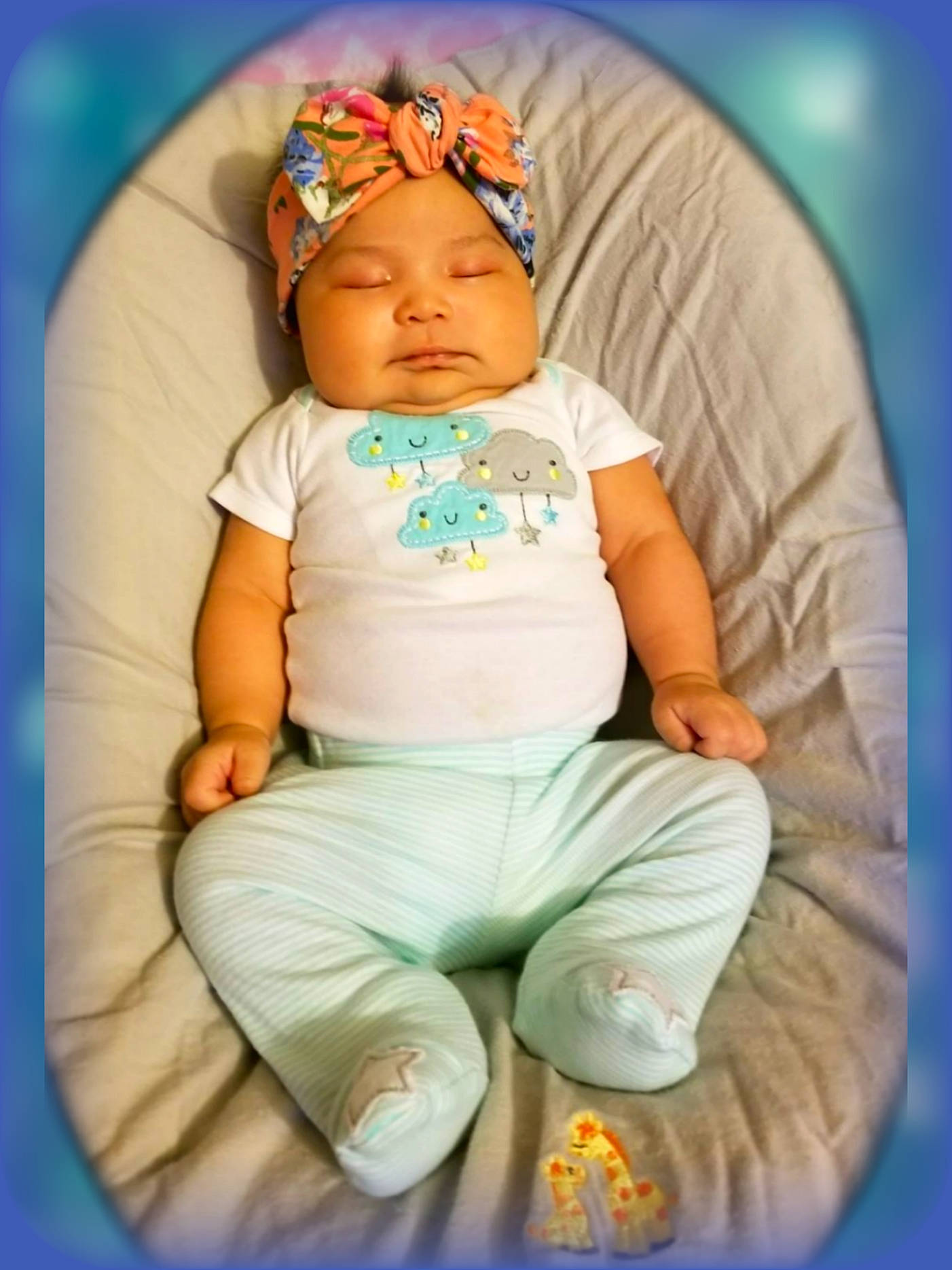 Emmalyn is registered to the contest to win money with this photo: baby, baby_sleeping, cheek, child, headwear, person, photography, smile, toddler