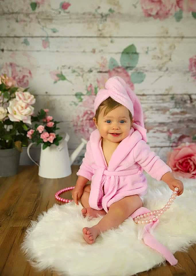 Lillianna is registered to the contest to win money with this photo: baby, baby_toddler_clothing, ballet_tutu, child, clothing, costume, hair_accessory, headgear, joy, person, petal, pink, product, toddler