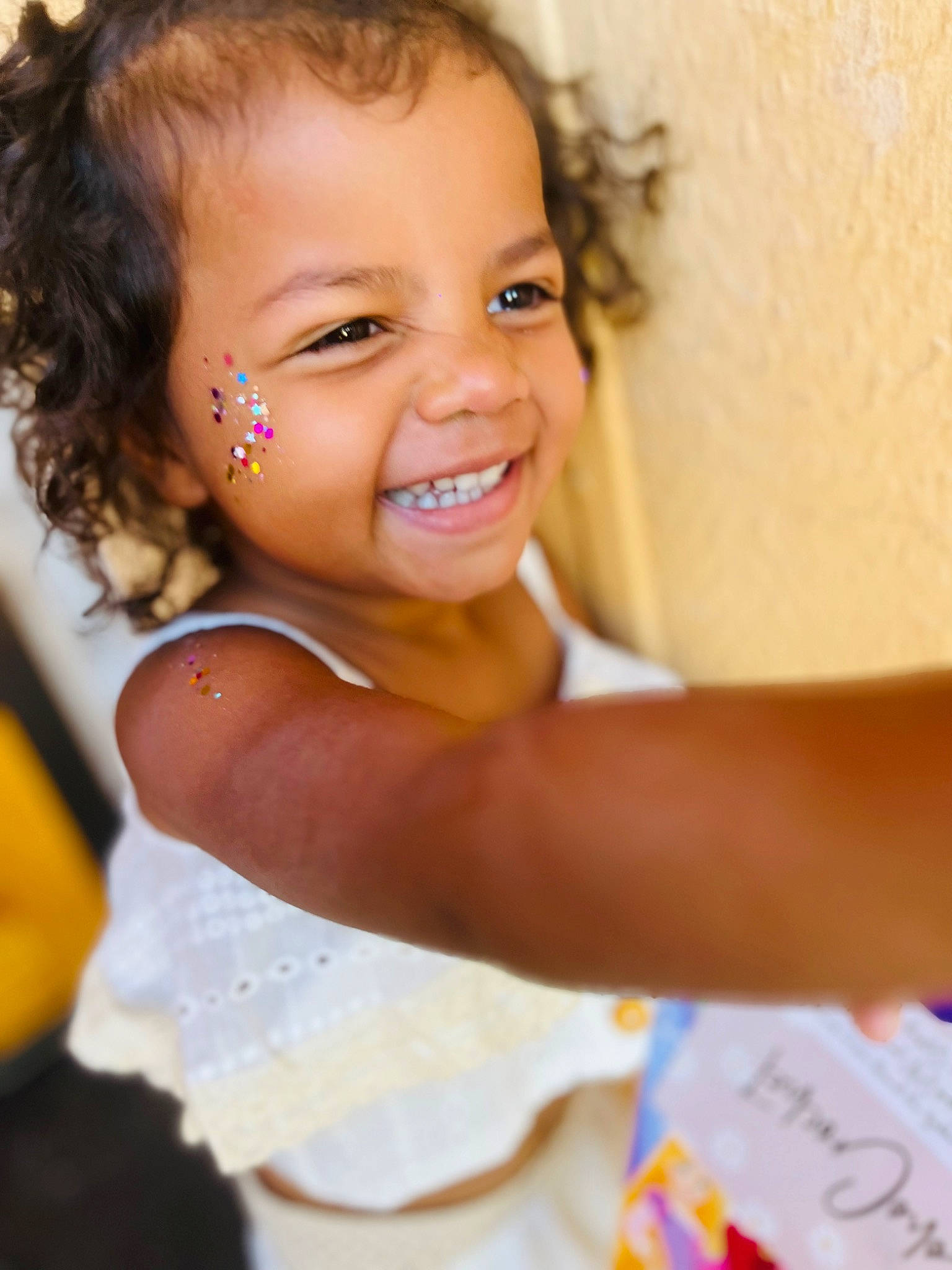 Freya joined the competition — help win amazing prizes! cheek, child, ear, eyelash, face, facial_expression, flash_photography, fun, gesture, happy, jewellery, joy, laugh, leisure, nose, person, play, portrait_photography, skin, smile