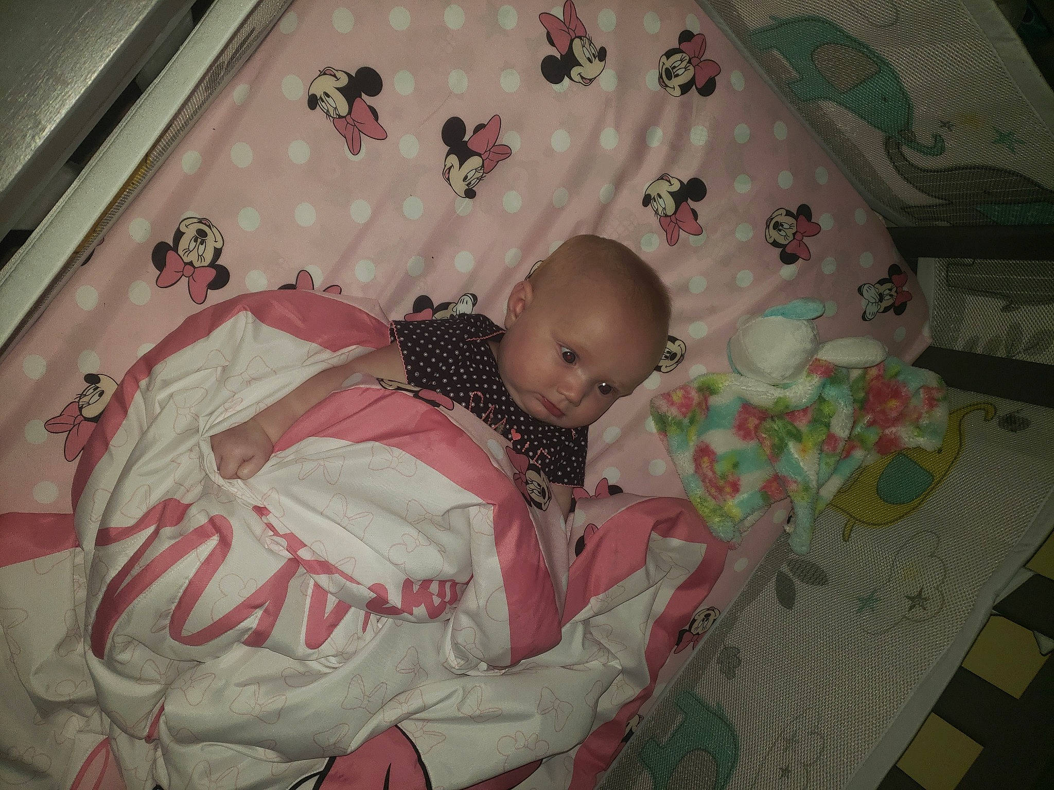 Esmeralda joined the competition — help win amazing prizes! baby, baby_products, baby_safety, baby_toddler_clothing, baby_toys, bedding, bedtime, carmine, cheek, child, comfort, infant_bed, linens, pattern, person, pink, room, sitting, sleep, textile