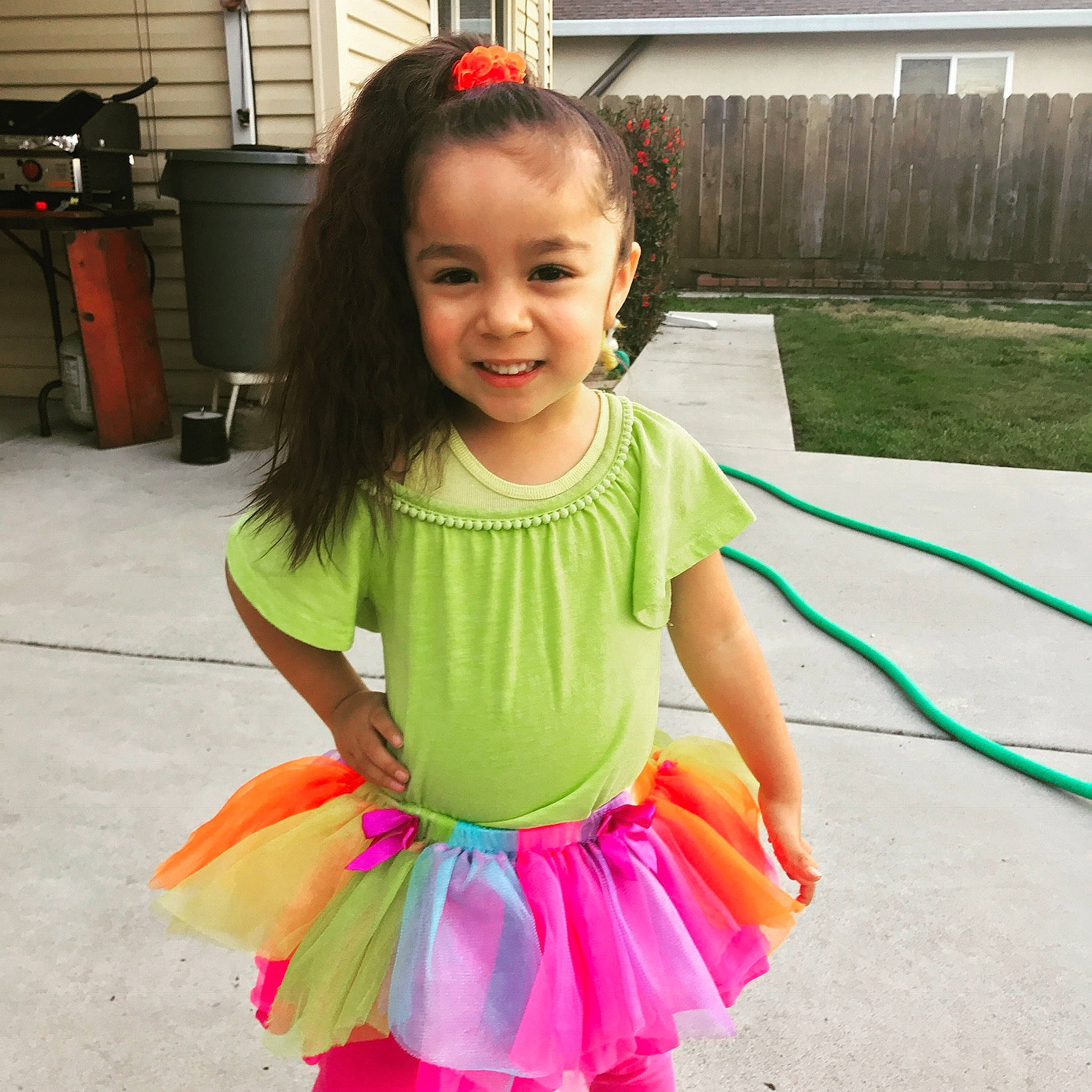 Yesenia is registered to the contest to win money with this photo: ballet_tutu, child, clothing, costume, dance_dress, fun, girl, joy, material, person, pink, play, toddler, yellow