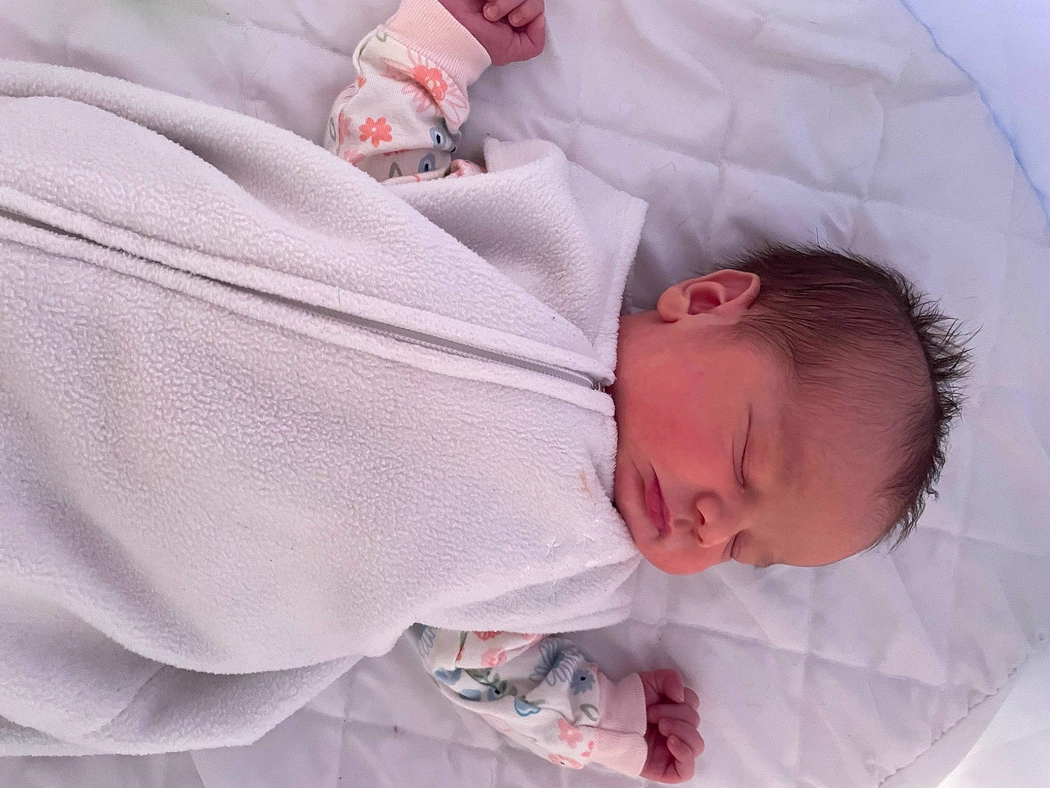 Zarina is registered to the contest to win money with this photo: baby, baby_products, baby_sleeping, baby_toddler_clothing, bedtime, carmine, child, comfort, event, hand, linens, nap, pattern, person, pink, room, skin, sleep, sleeve, textile