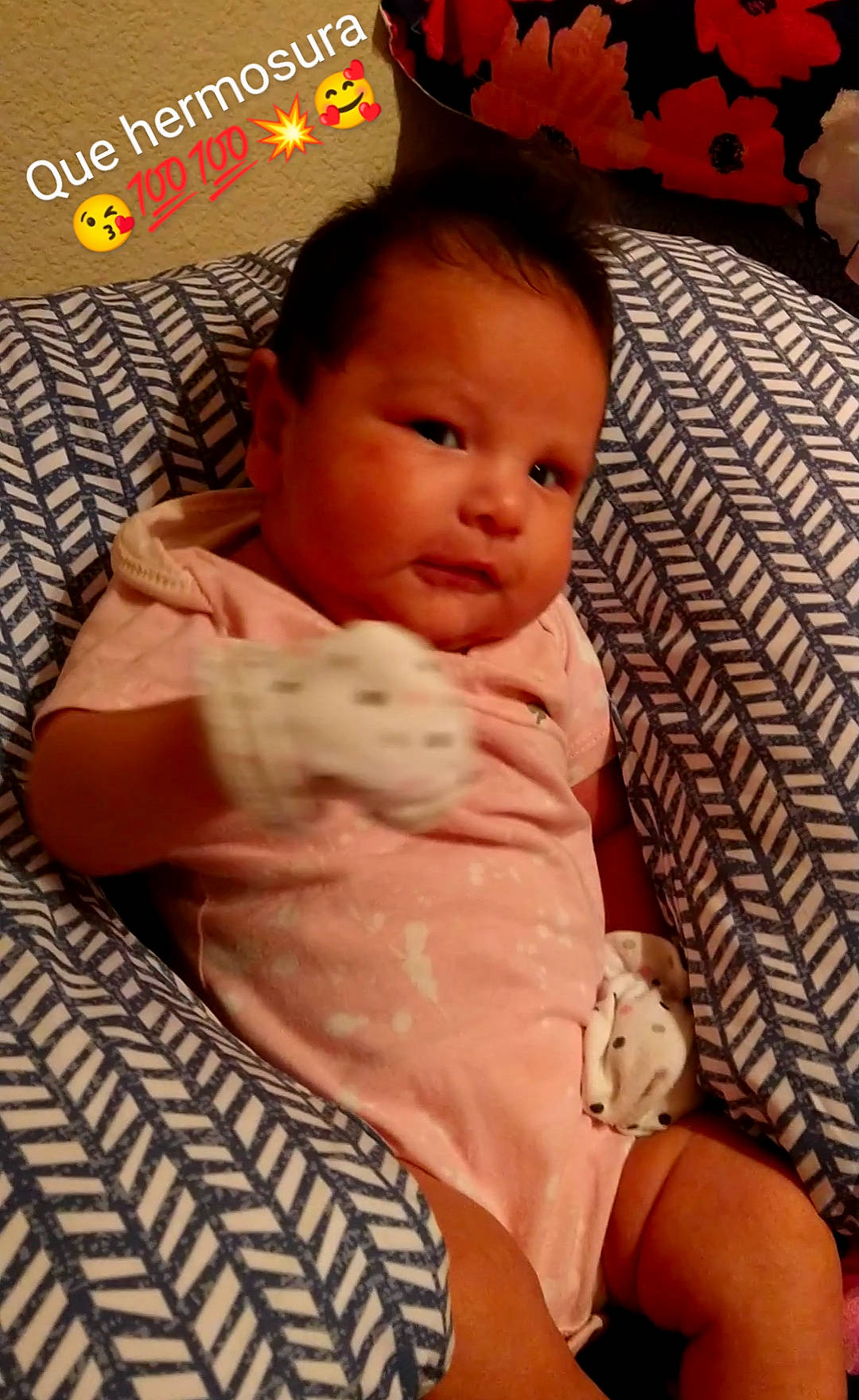 Yaretzi Eloisa joined the competition — help win amazing prizes! abdomen, baby, baby_sleeping, baby_toddler_clothing, bedding, cheek, child, comfort, finger, hair, happy, head, linens, mouth, person, skin, textile, thigh, thumb, toddler