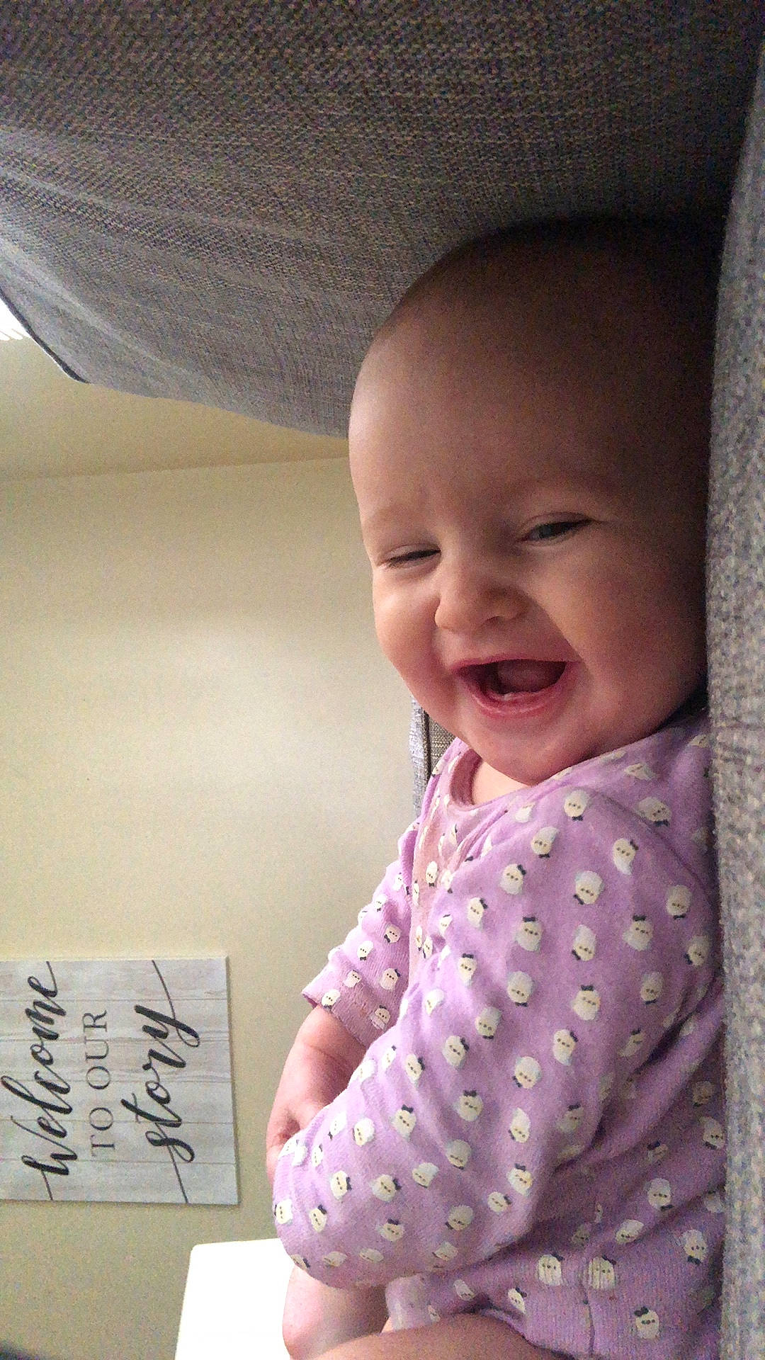 Everlee joined the competition — help win amazing prizes! baby, baby_products, baby_toddler_clothing, beauty, cheek, child, comfort, fun, handwriting, happy, linens, magenta, nose, person, pink, room, skin, sleeve, smile, toddler