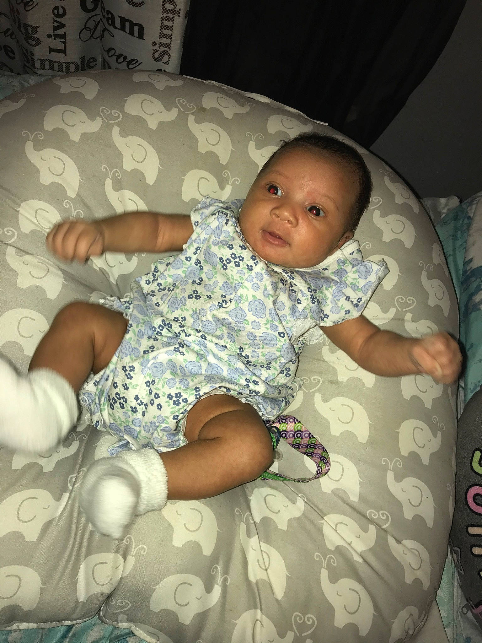 Kimora is registered to the contest to win money with this photo: baby, baby_products, birth, child, comfort, person, product, sitting, skin, sleep, toddler