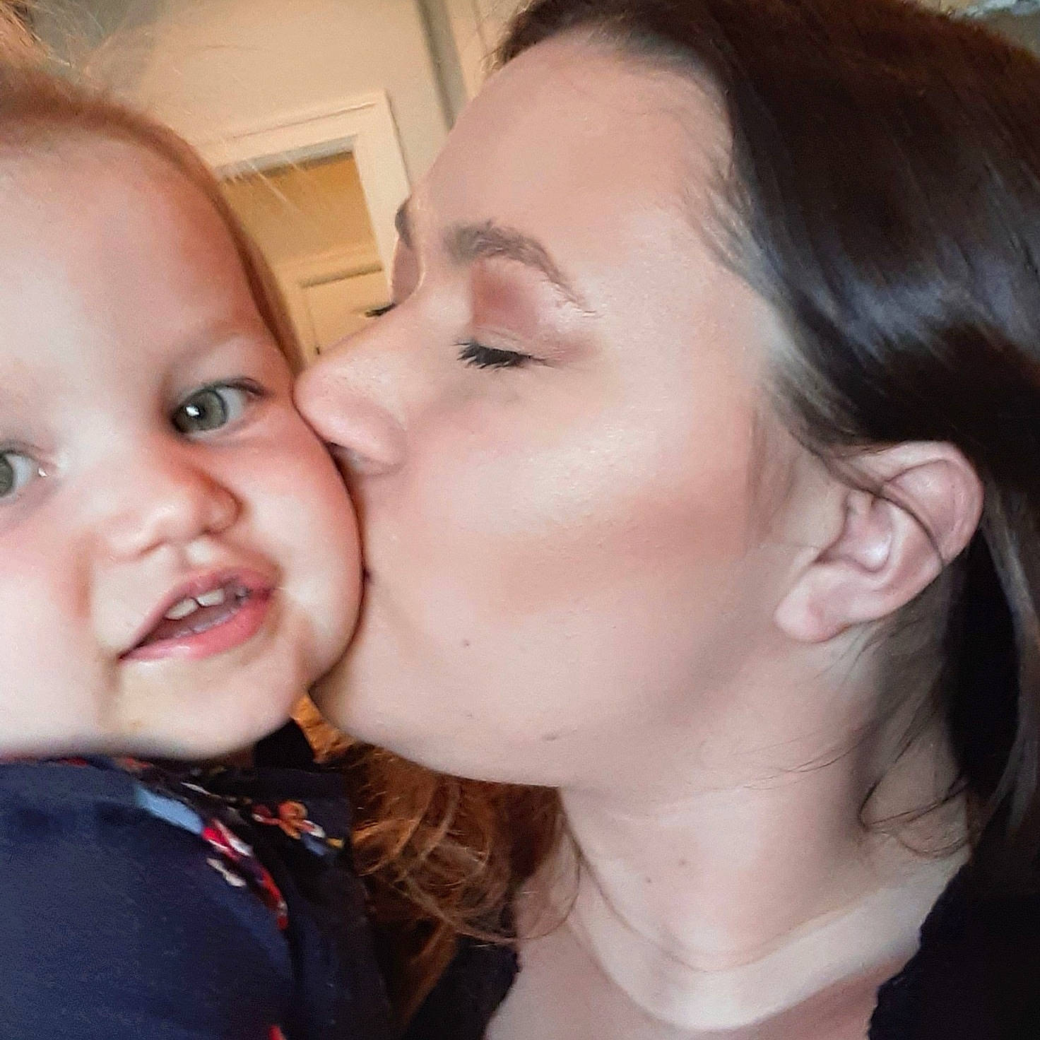 Malayna joined the competition — help win amazing prizes! cheek, cheek_kissing, child, chin, ear, eyebrow, face, forehead, fun, gesture, head, interaction, kiss, lip, love, mouth, neck, nose, person, skin