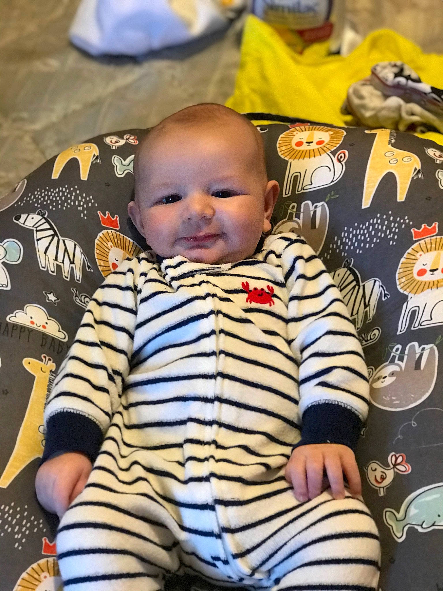 Kolby joined the competition — help win amazing prizes! baby, baby_products, baby_toddler_clothing, cheek, child, joy, person, play, product, toddler