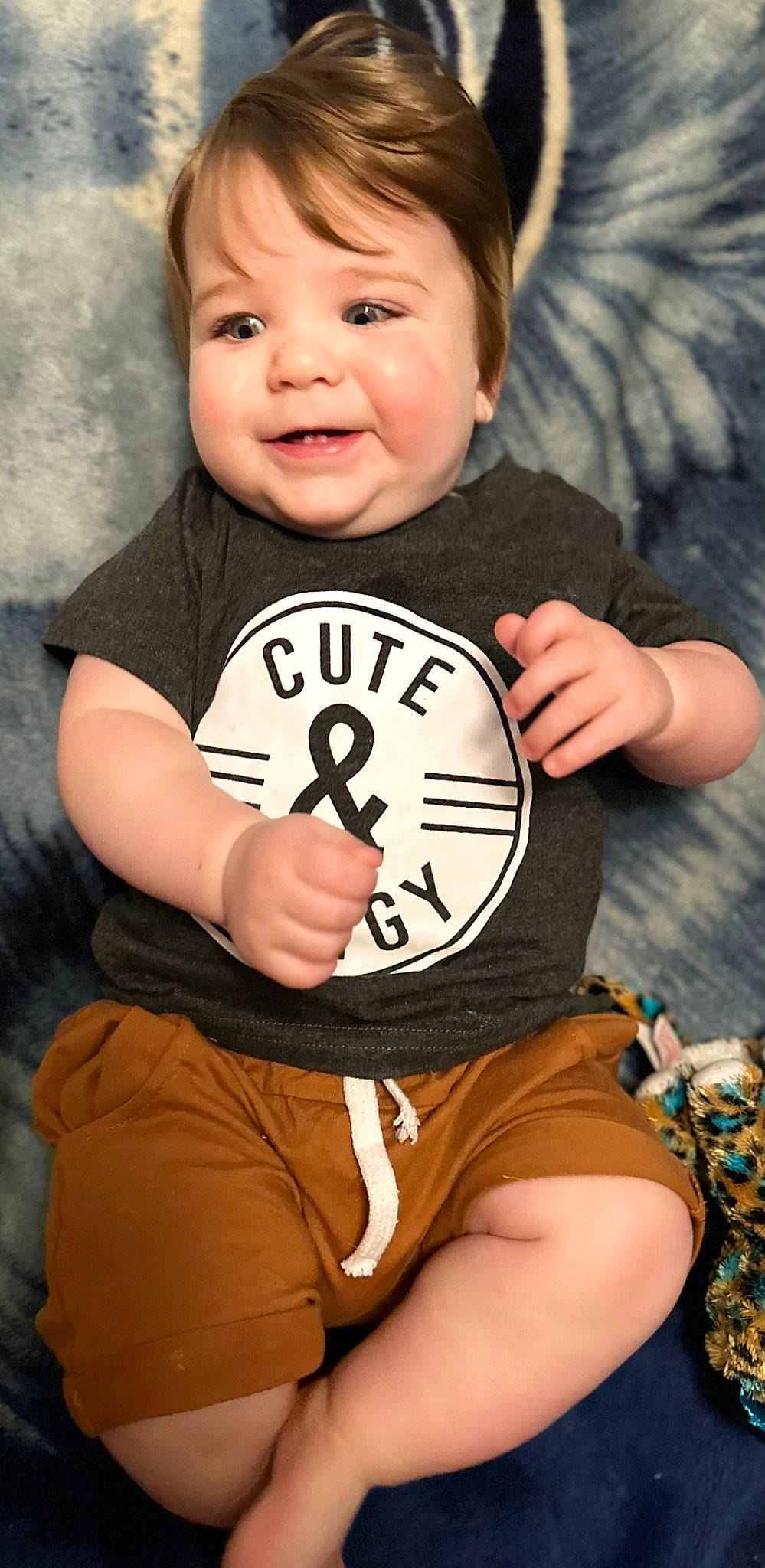 Daxton joined the competition — help win amazing prizes! baby, baby_toddler_clothing, black, cheek, child, cool, eyelash, finger, flash_photography, fun, happy, head, human, laugh, people, person, sitting, sleeve, smile, t_shirt