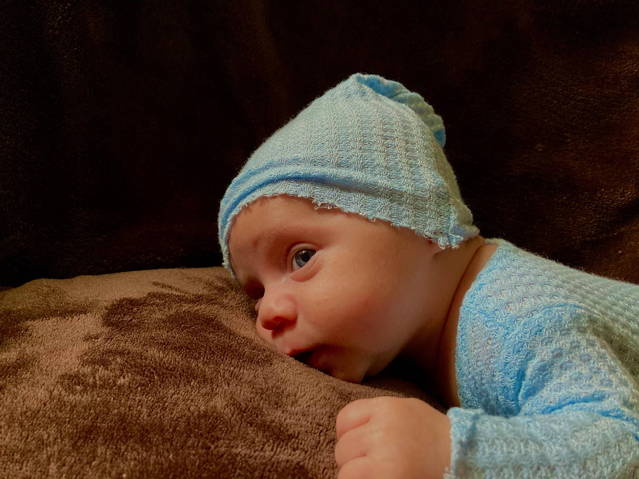 Kash joined the competition — help win amazing prizes! baby, baby_sleeping, baby_toddler_clothing, cap, cheek, child, comfort, eye, fashion_accessory, grass, head, headwear, knit_cap, linens, pattern, person, skin, sleeve, toddler, towel