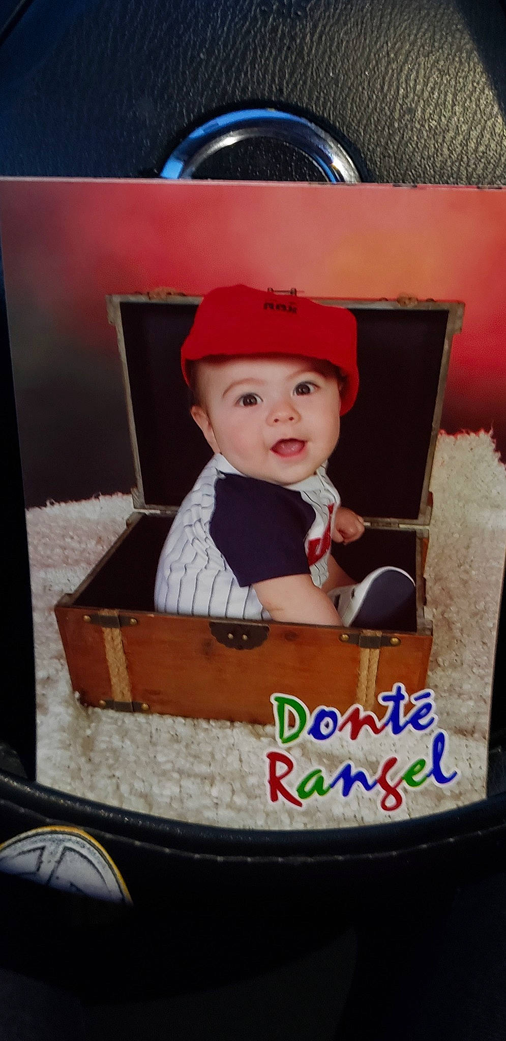 Donte' is registered to the contest to win money with this photo: child, headwear, person, toddler