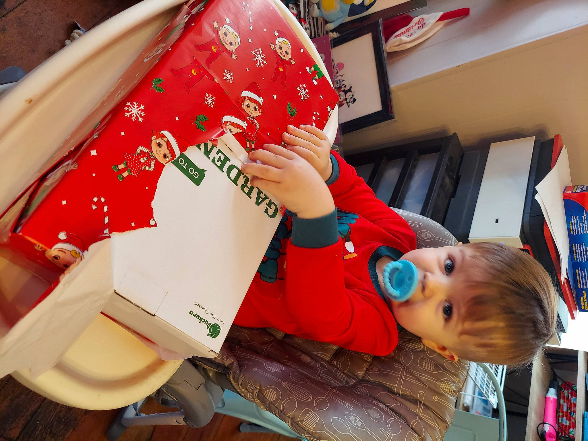 Gatlin joined the competition — help win amazing prizes! carmine, child, elbow, event, human_leg, paper_product, person, product, room, shelf, toddler