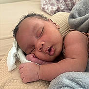 Kiyomi joined the competition — help win amazing prizes! baby, bed, blanket, child, closeup, comfort, cozy, cute, face, hand, infant, nap, newborn, peaceful, portrait, rest, skin, sleeping, soft, warm
