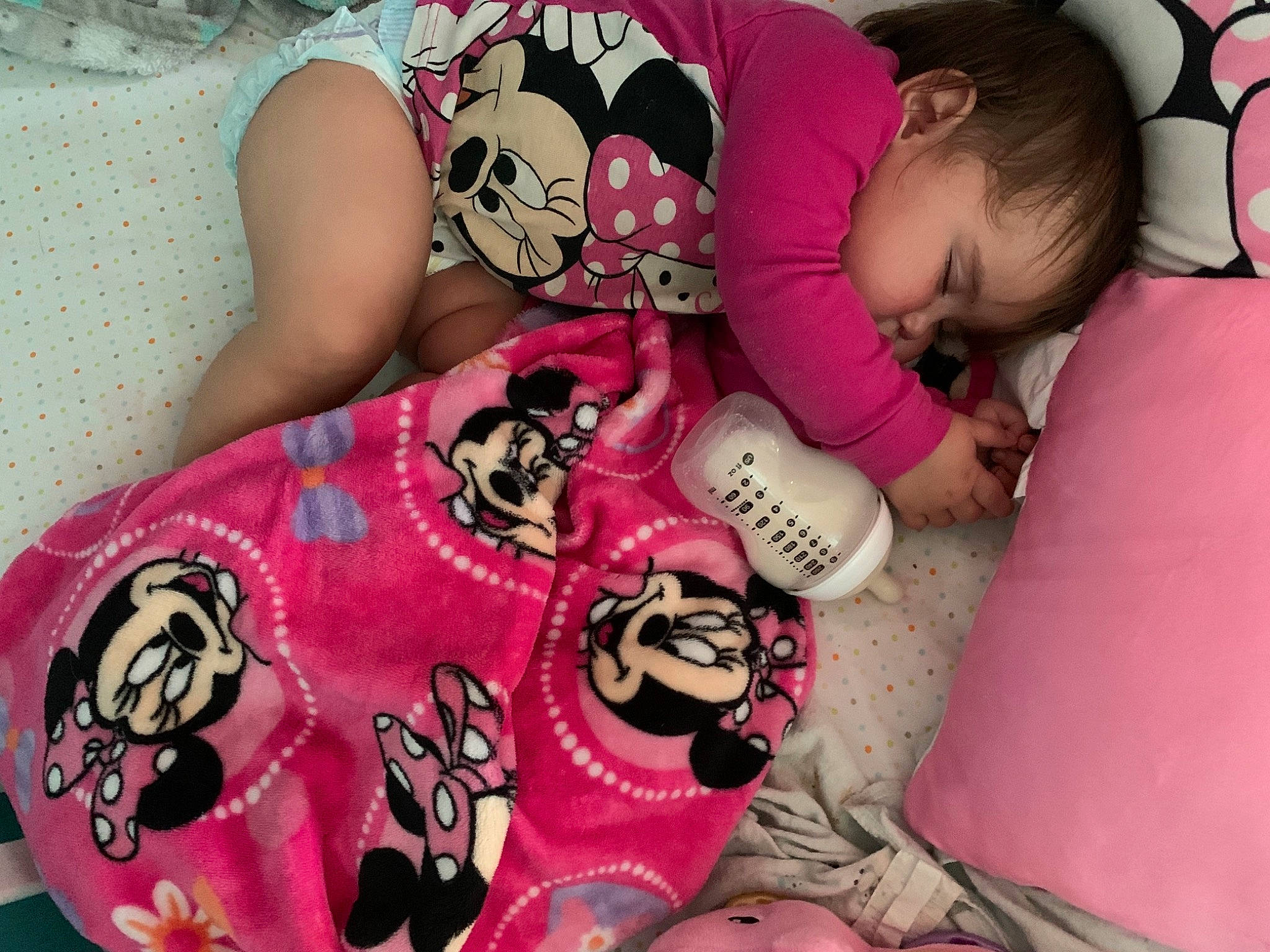 Isabella joined the competition — help win amazing prizes! baby, baby_products, baby_toddler_clothing, baby_toys, bedtime, comfort, linens, love, nap, person, pink, plush, sleep, stuffed_toy, teddy_bear, toy