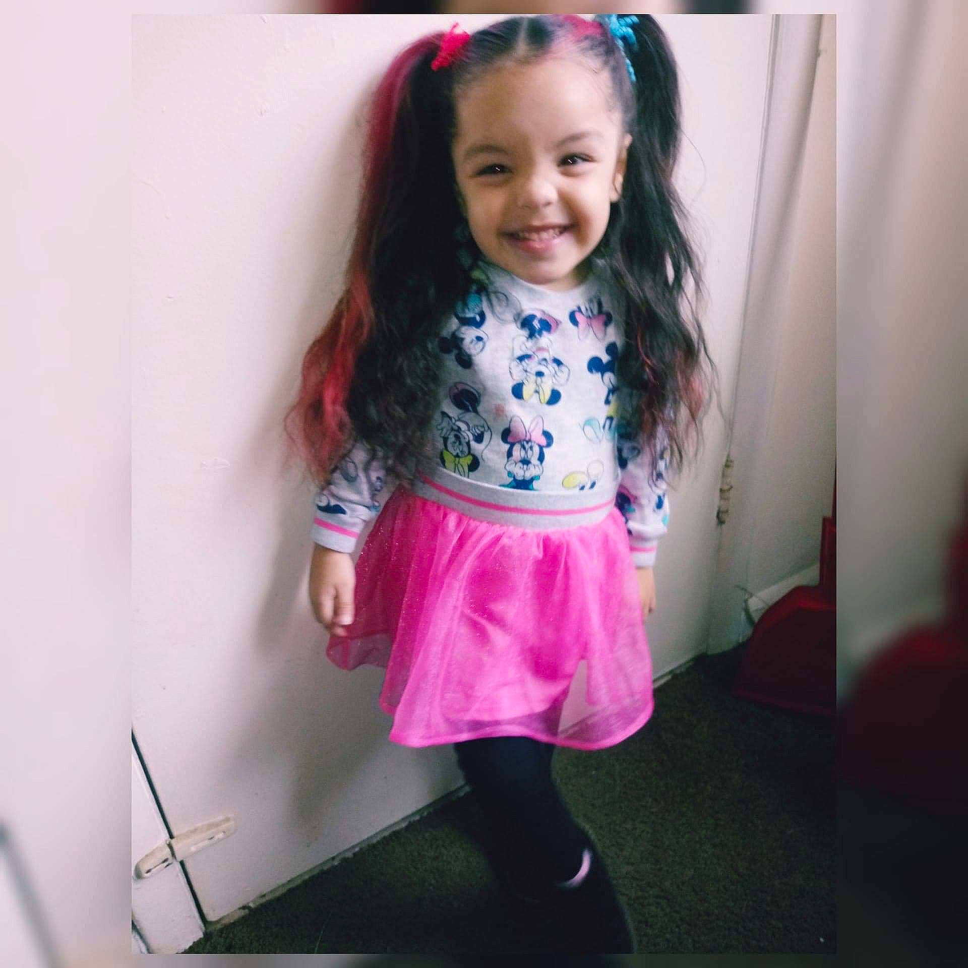 Rose joined the competition — help win amazing prizes! beauty, child, child_model, clothing, design, dress, face, fashion, footwear, hair, hairstyle, head, joy, lip, long_hair, outerwear, person, pink, skin, t_shirt