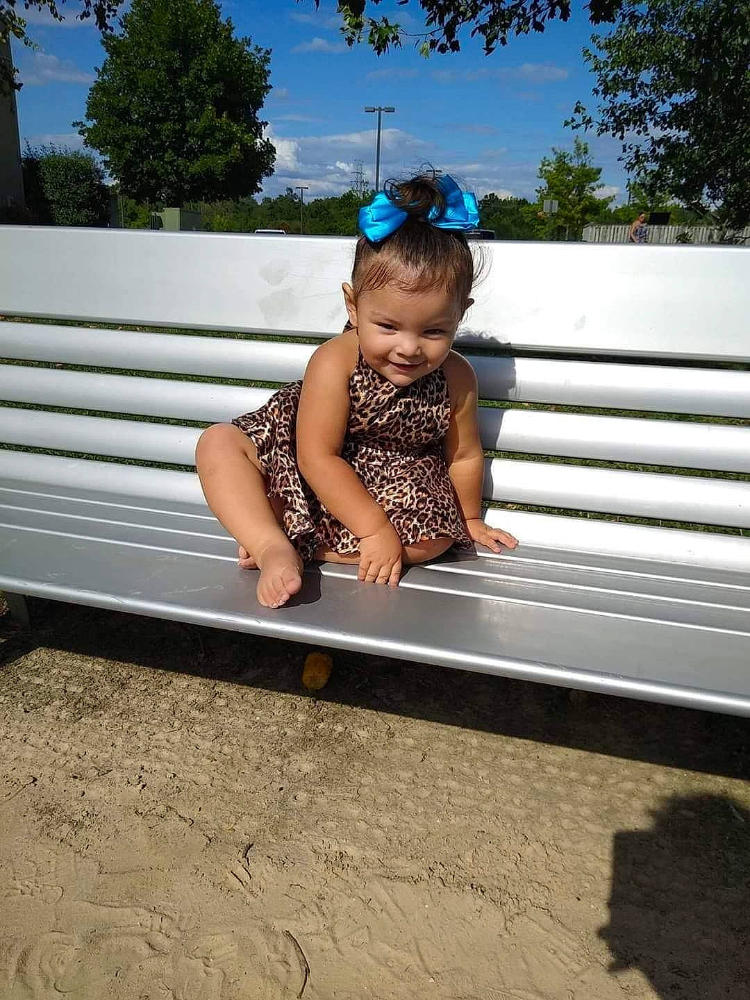 Dahlia joined the competition — help win amazing prizes! child, fun, joy, leisure, outdoor_furniture, person, play, porch, sitting, summer, toddler, tree, vacation, water