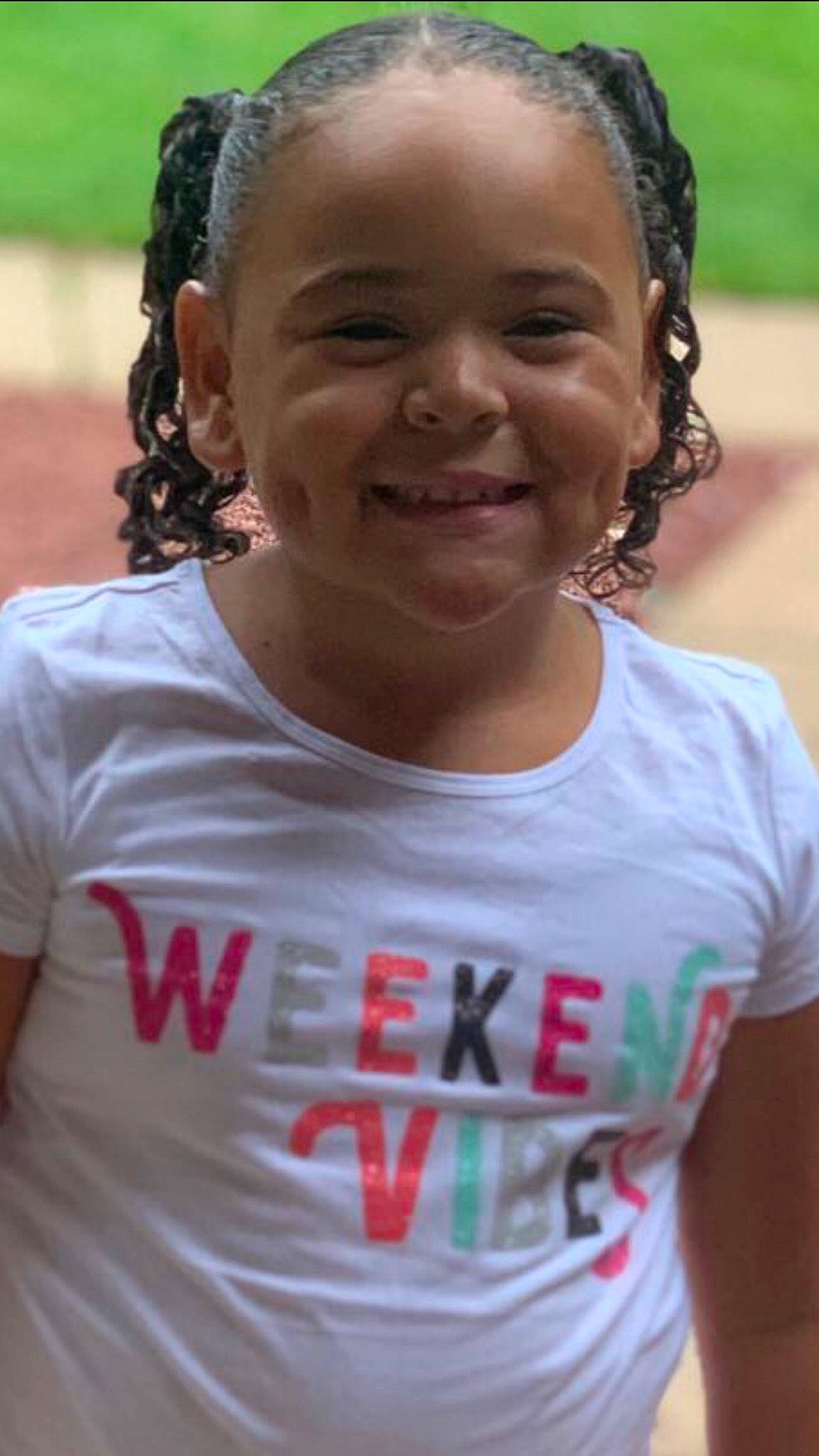 Laneya joined the competition — help win amazing prizes! child, chin, forehead, hair, hairstyle, happy, joy, person, smile, t_shirt