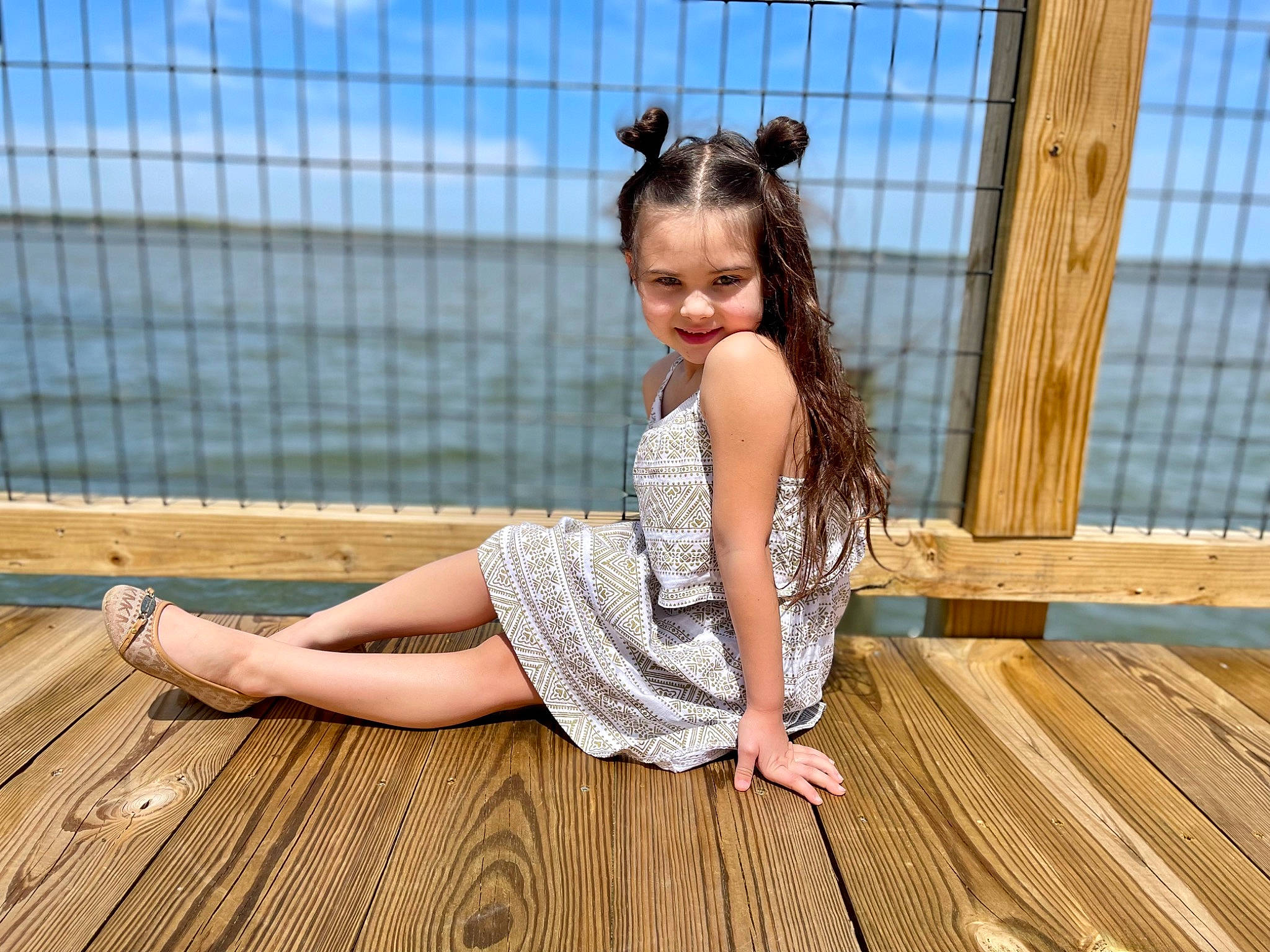 Emmaleigh is registered to the contest to win money with this photo: beauty, day_dress, dress, eyewear, flash_photography, flooring, foot, hair, happy, hardwood, joy, leisure, long_hair, people_in_nature, person, sky, smile, summer, thigh, waist