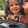 Art Iv joined the competition — help win amazing prizes! baby, bear_patch, child, clothing, curly_hair, cute, daylight, expression, face, hand, happy, jacket, outdoor, person, portrait, seat, smiling, stroller, toddler, warm_clothing