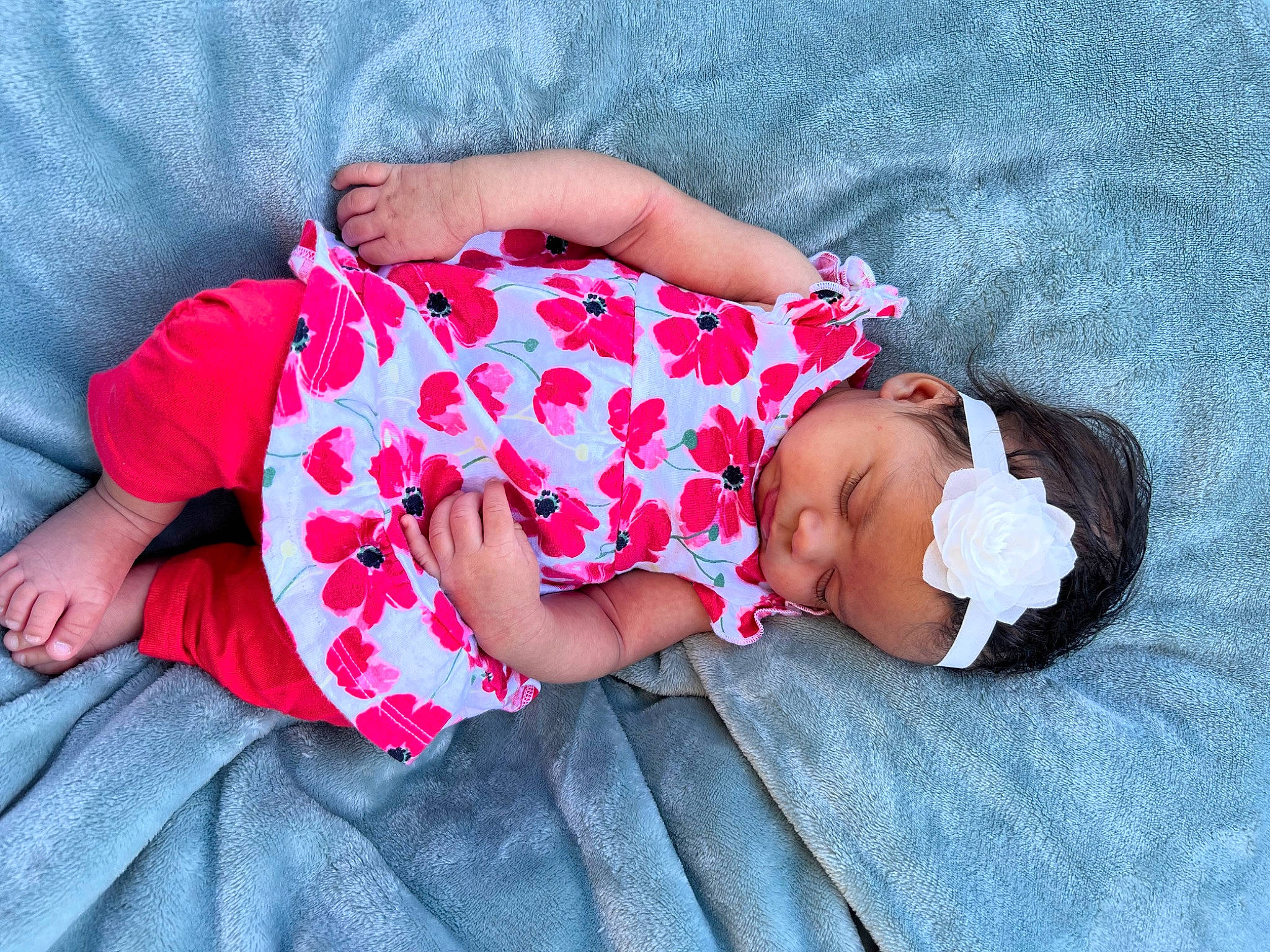 Devin joined the competition — help win amazing prizes! baby, baby_products, baby_sleeping, baby_toddler_clothing, child, comfort, grass, hat, headwear, linens, magenta, nap, pattern, person, pink, sitting, skin, sleeve, t_shirt, textile