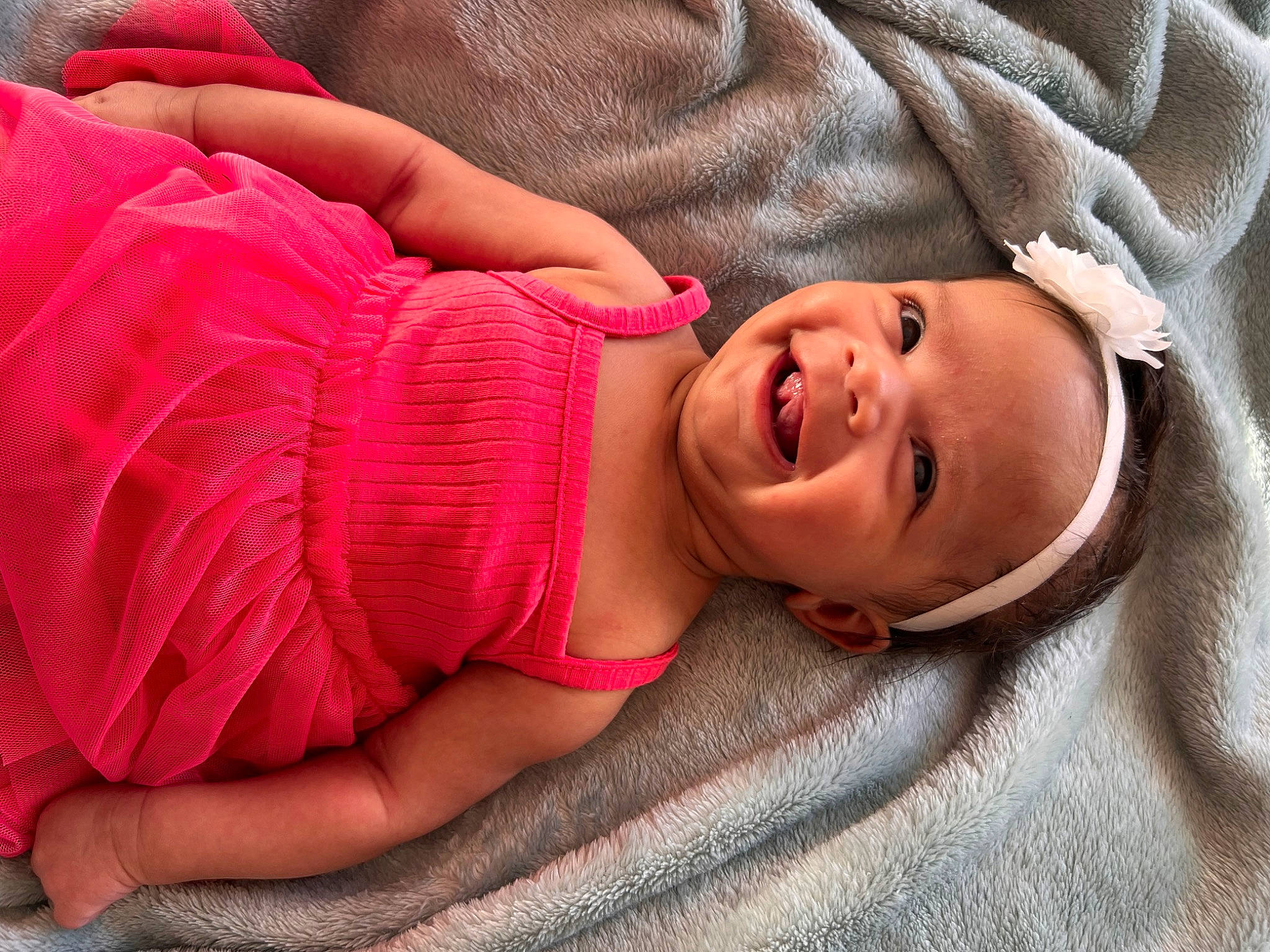 Devin joined the competition — help win amazing prizes! baby, baby_toddler_clothing, beauty, cheek, child, comfort, flash_photography, grass, happy, joy, linens, lip, magenta, mouth, nose, person, pink, skin, sleeve, smile