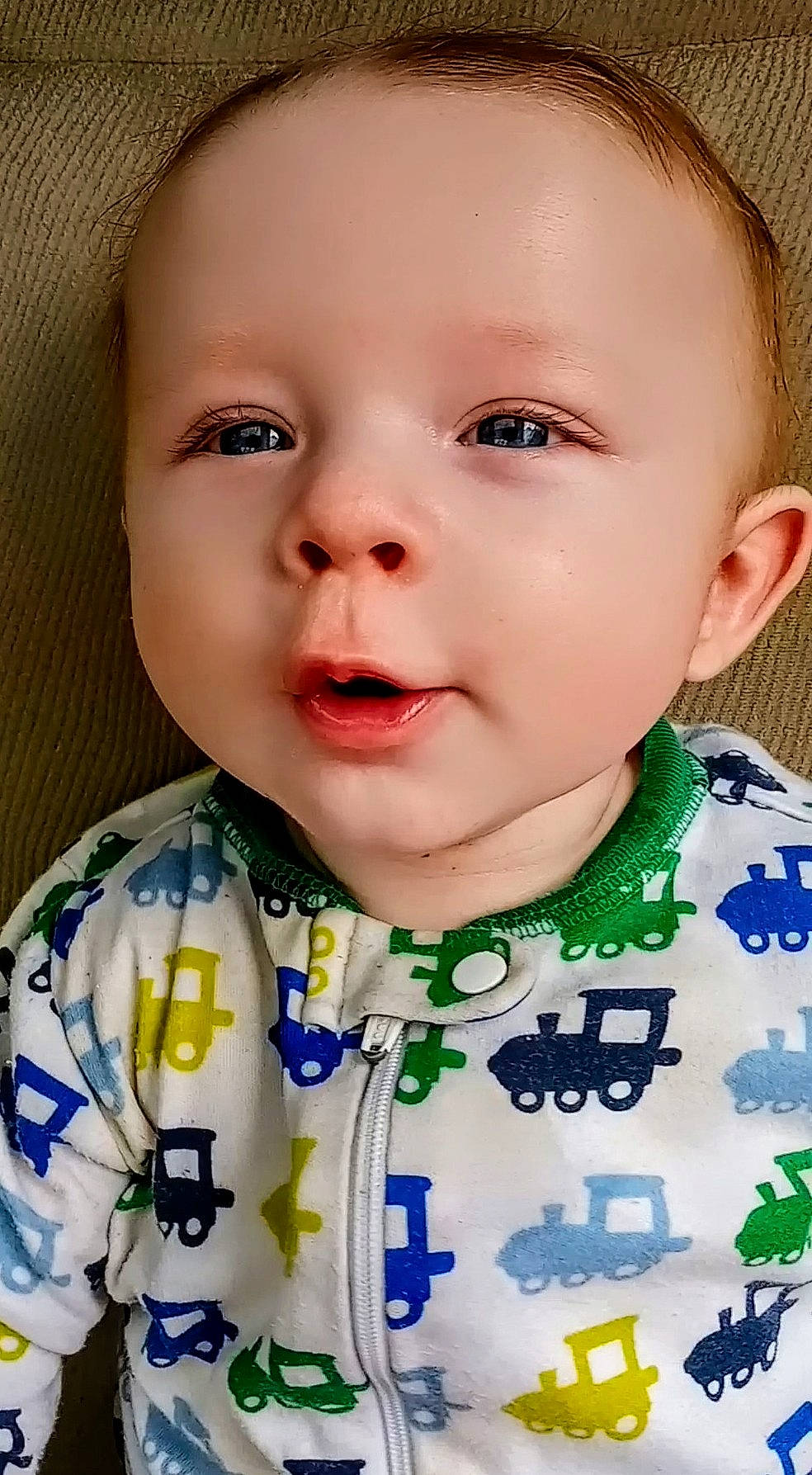 Jaxon joined the competition — help win amazing prizes! baby, baby_toddler_clothing, cheek, child, chin, collar, dress_shirt, eyelash, facial_expression, happy, iris, lip, nose, organ, person, skin, sleeve, smile, t_shirt, toddler
