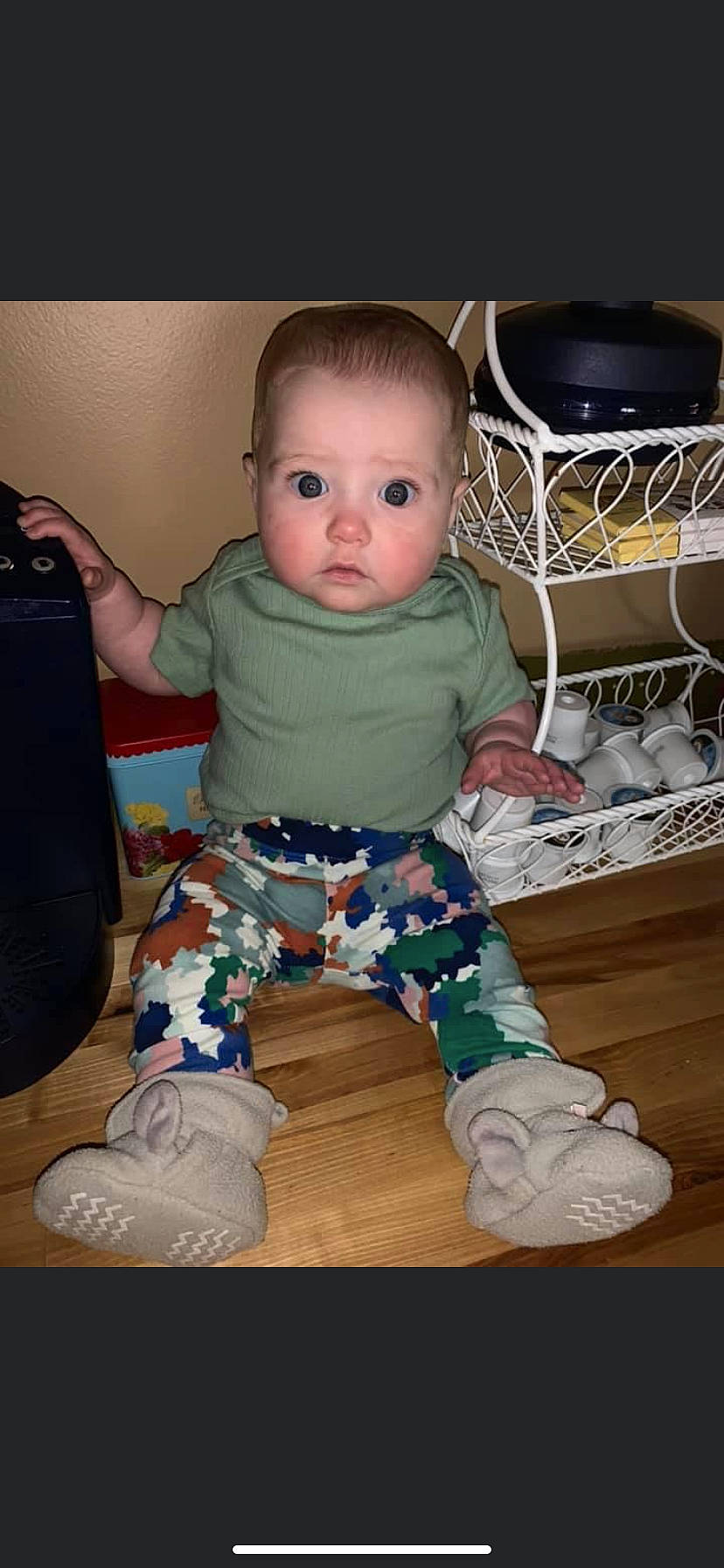 Nellie is registered to the contest to win money with this photo: baby, baby_toddler_clothing, cheek, child, person, play, sitting, skin, toddler