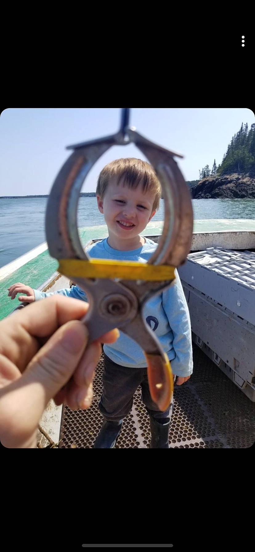 Larry joined the competition — help win amazing prizes! child, fish, joy, lifejacket, person, play, recreation, toddler, vacation