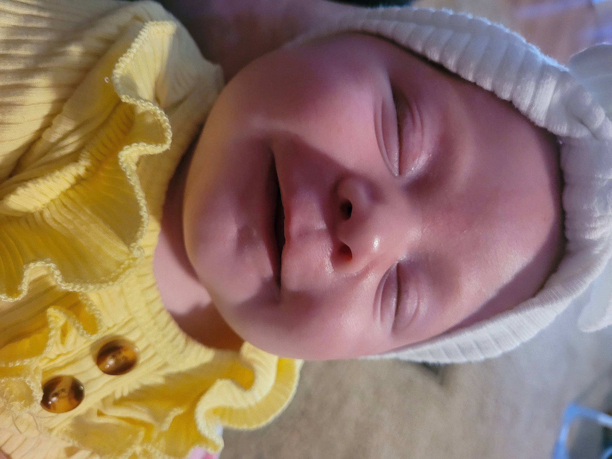 Jemma joined the competition — help win amazing prizes! baby, cheek, chin, ear, eye, eyebrow, eyelash, face, facial_expression, happy, head, headgear, iris, lip, mouth, nose, person, pink, skin, smile