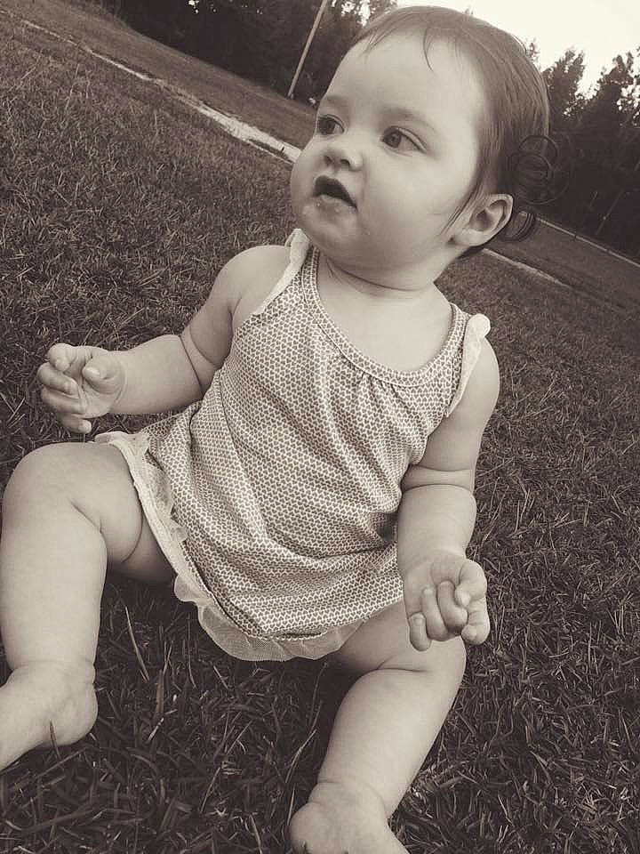 Karleigh joined the competition — help win amazing prizes! beauty, black_and_white, cheek, child, emotion, eye, girl, human_hair_color, infant, monochrome_photography, person, photograph, photography, sitting, skin, smile, snapshot, standing, toddler, white