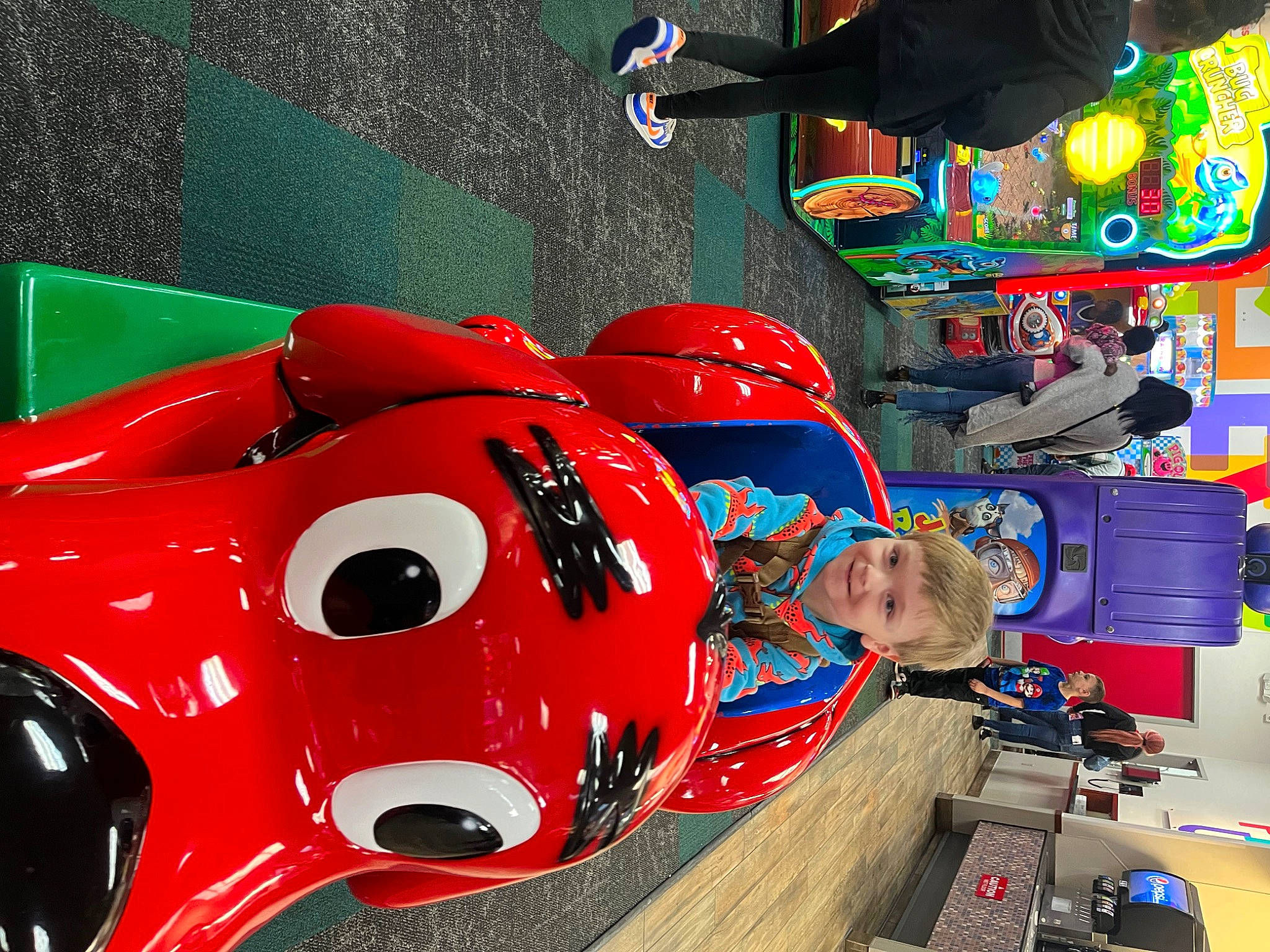 Levin joined the competition — help win amazing prizes! art, automotive_design, automotive_exterior, bicycle_helmet, carmine, fictional_character, fun, games, helmet, joy, leisure, motor_vehicle, motorcycle_helmet, person, personal_protective_equipment, recreation, red, sports_gear, tire, toy