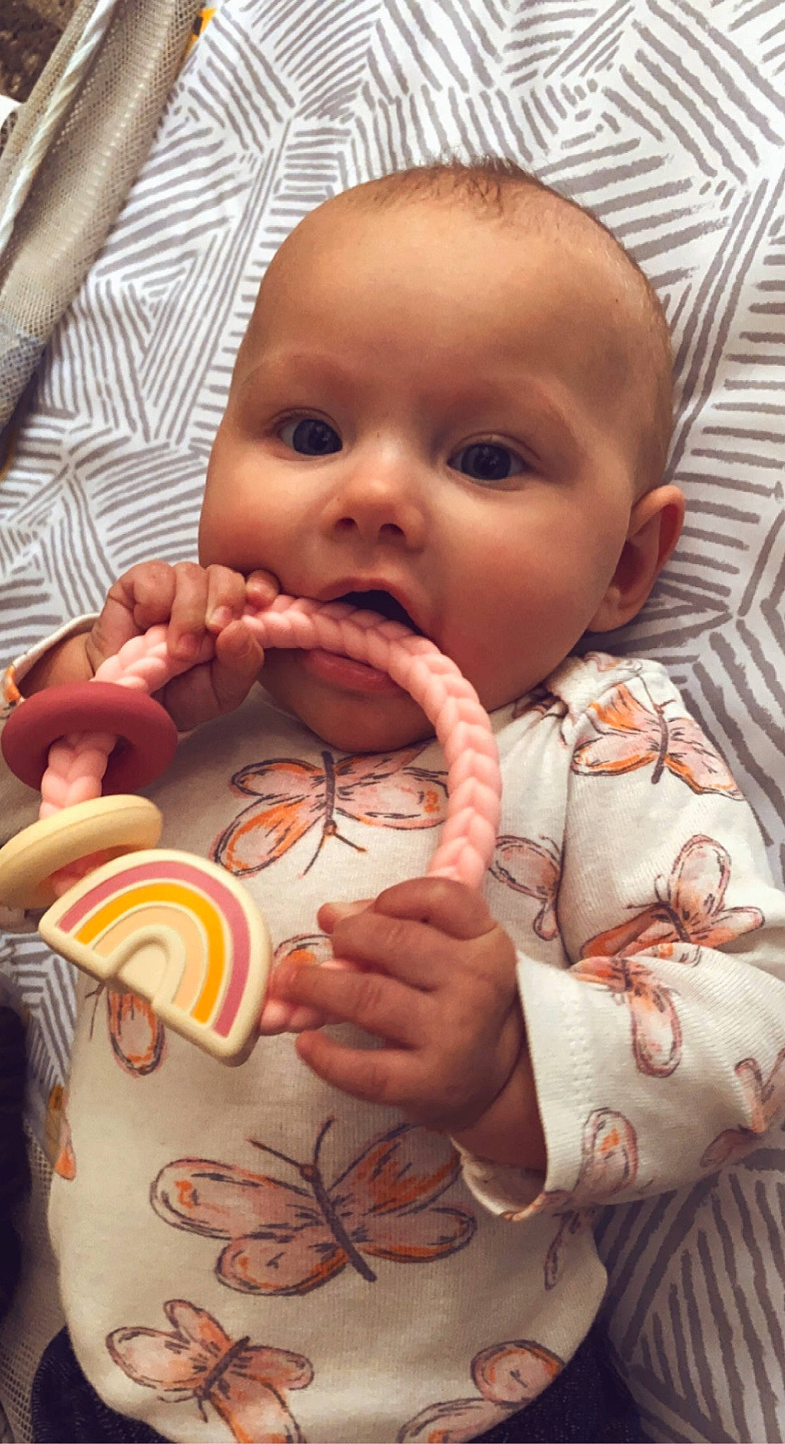 Ember is registered to the contest to win money with this photo: art, baby, baby_toddler_clothing, cheek, drinkware, ear, eyelash, finger, gesture, hand, happy, head, iris, lip, mouth, nail, nose, person, skin, thumb