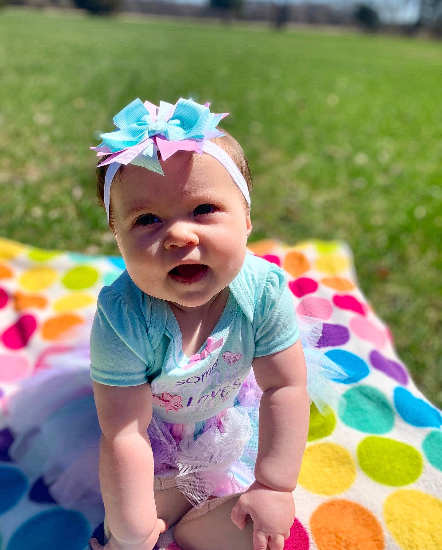 Kynlee joined the competition — help win amazing prizes! baby, baby_toddler_clothing, beauty, child, fun, grass, grassland, happy, headwear, leisure, magenta, pattern, people_in_nature, person, photograph, pink, plant, recreation, smile, summer