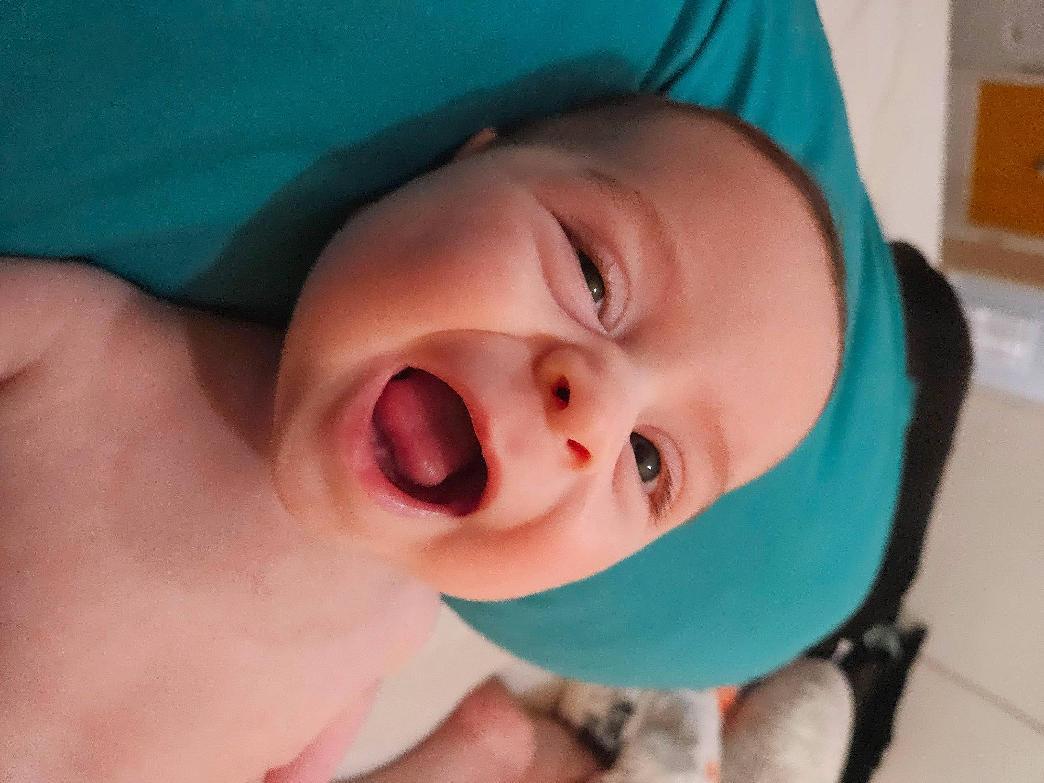 Liam is registered to the contest to win money with this photo: baby, baby_toddler_clothing, cap, cheek, eye, eyebrow, eyelash, finger, gesture, happy, headgear, headwear, helmet, iris, lip, mouth, nose, person, pink, skin