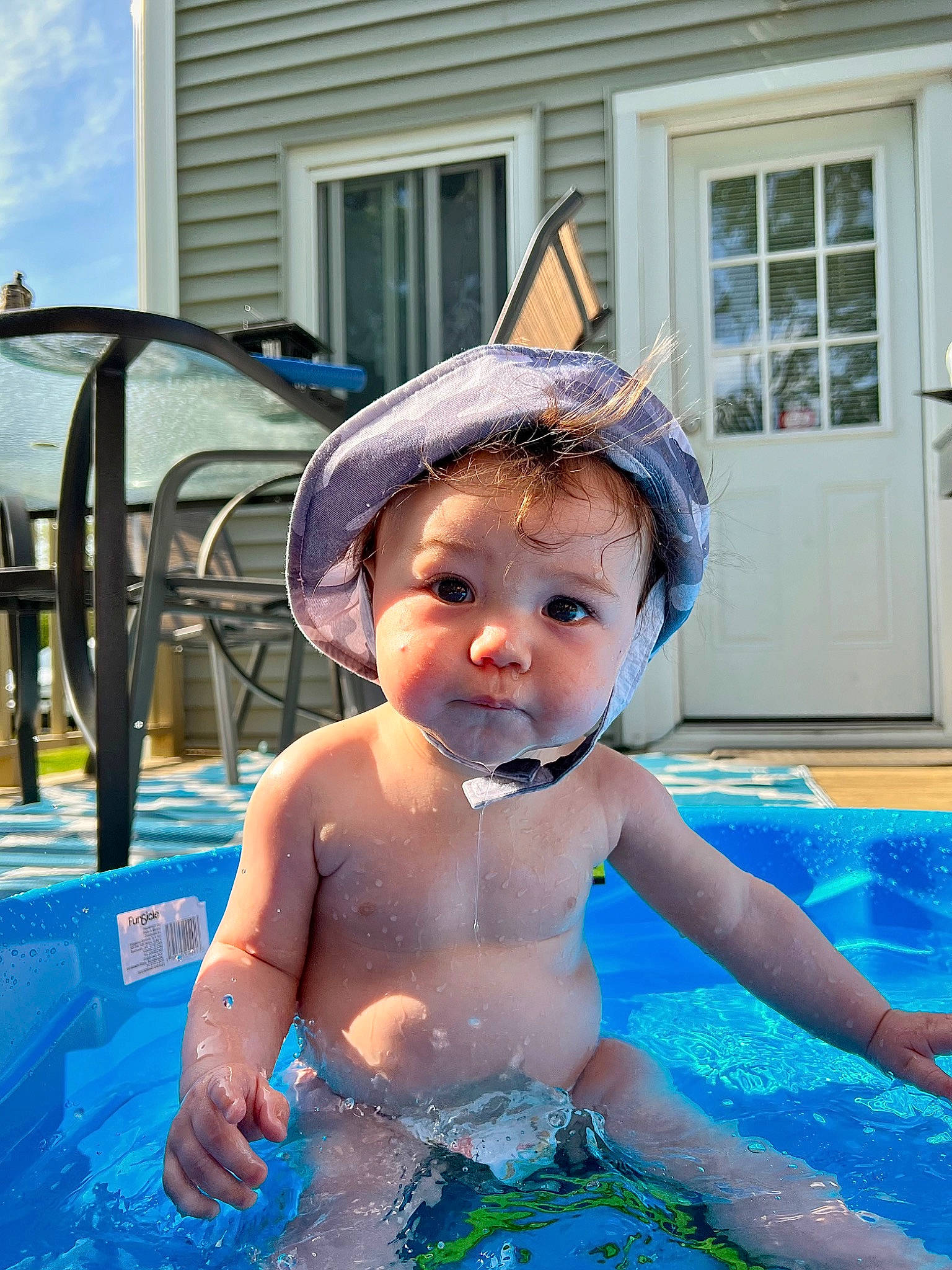 Malcolm joined the competition — help win amazing prizes! aqua, azure, bathing, blue, cap, door, fun, happy, headgear, headwear, leisure, person, personal_protective_equipment, recreation, sky, summer, swimming_pool, swimwear, toddler, water